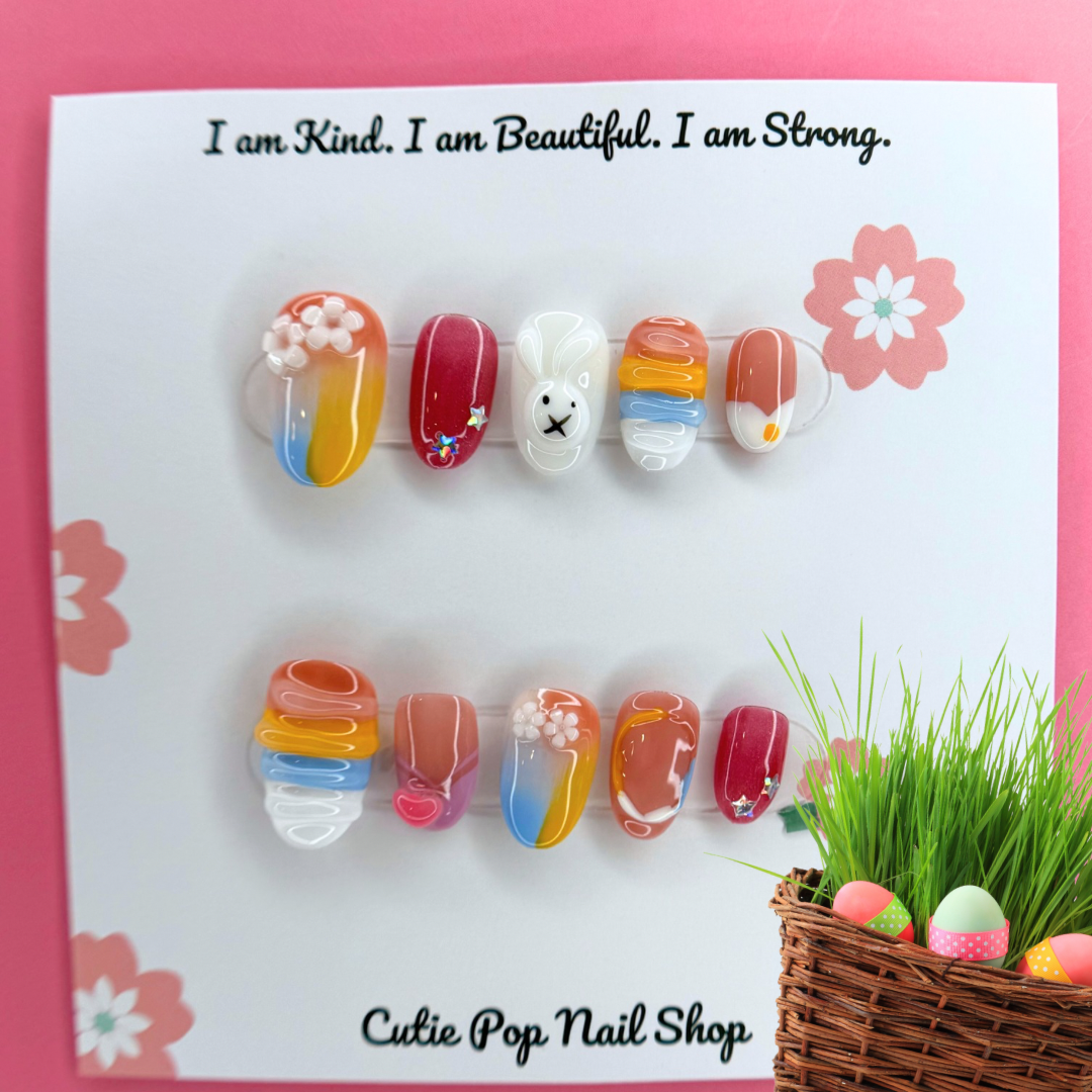 Kawaii Bunny Pastel Rainbow