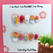 Kawaii Bunny Pastel Rainbow