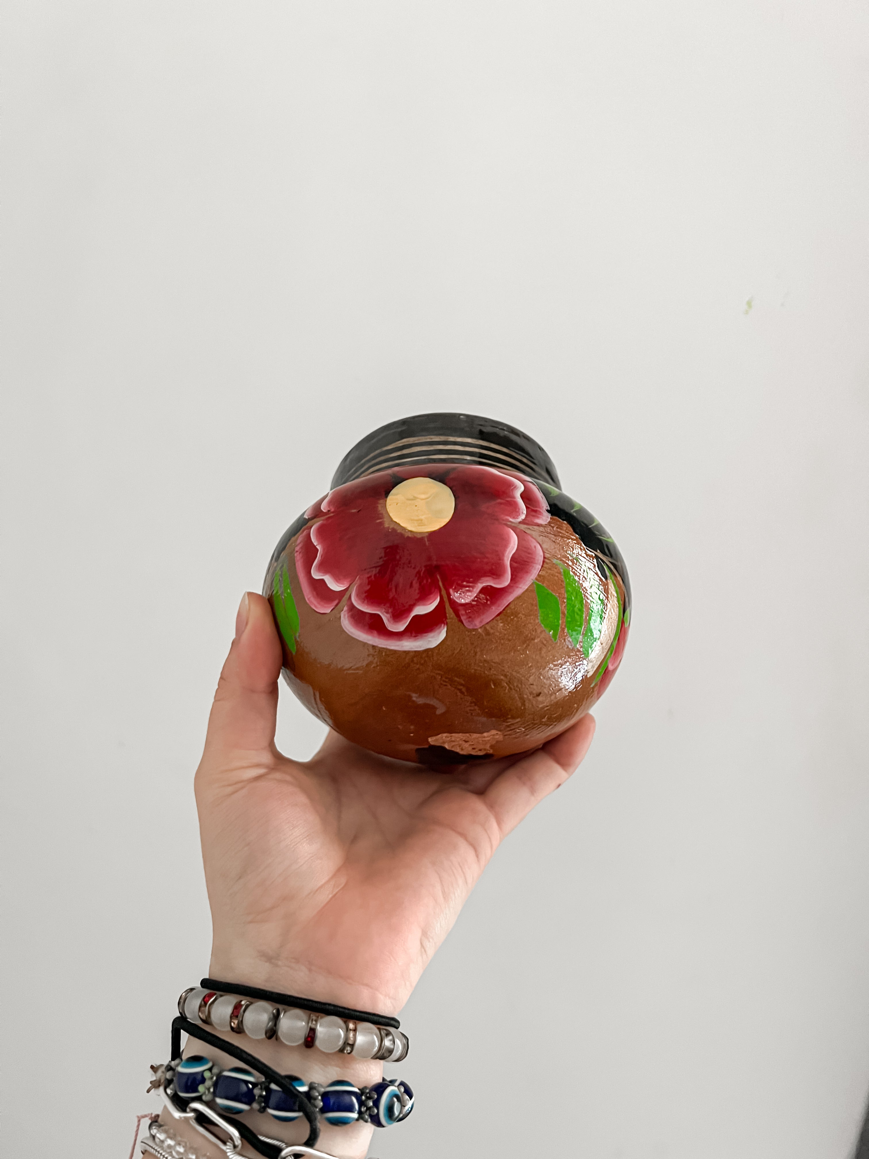 Floral Artesanal Barro Mug