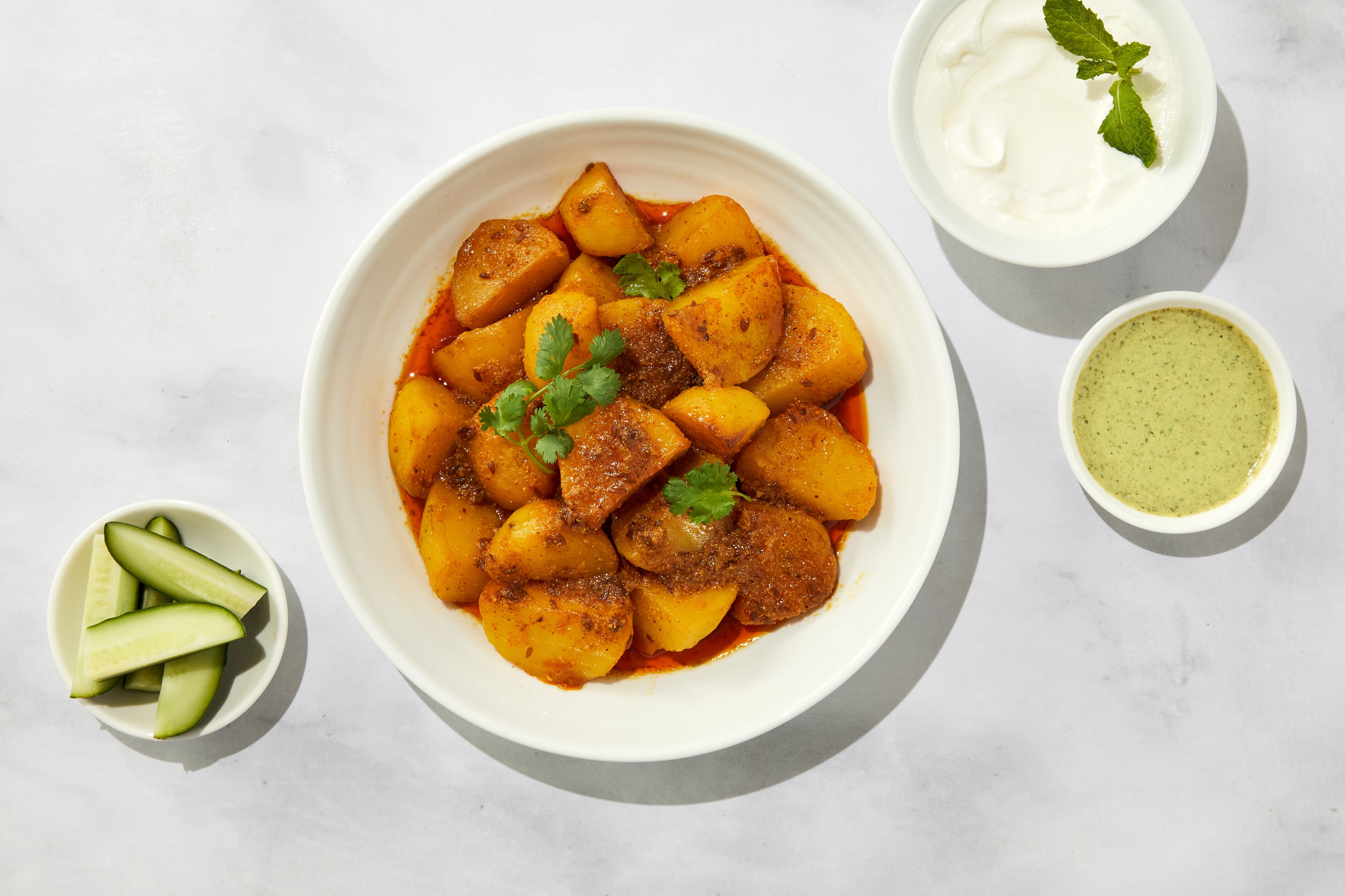 Vegan Indian Spice Gift Set – Spinach Curry, Cauliflower Curry & Potato Curry | 3 Plant-Based Dishes, Pre-Measured | moji masala®