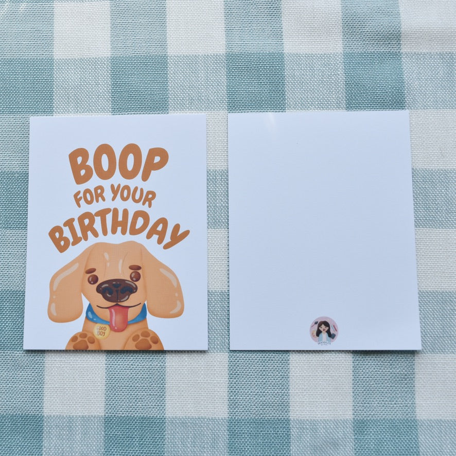 Boop For Your Birthday Greeting Card