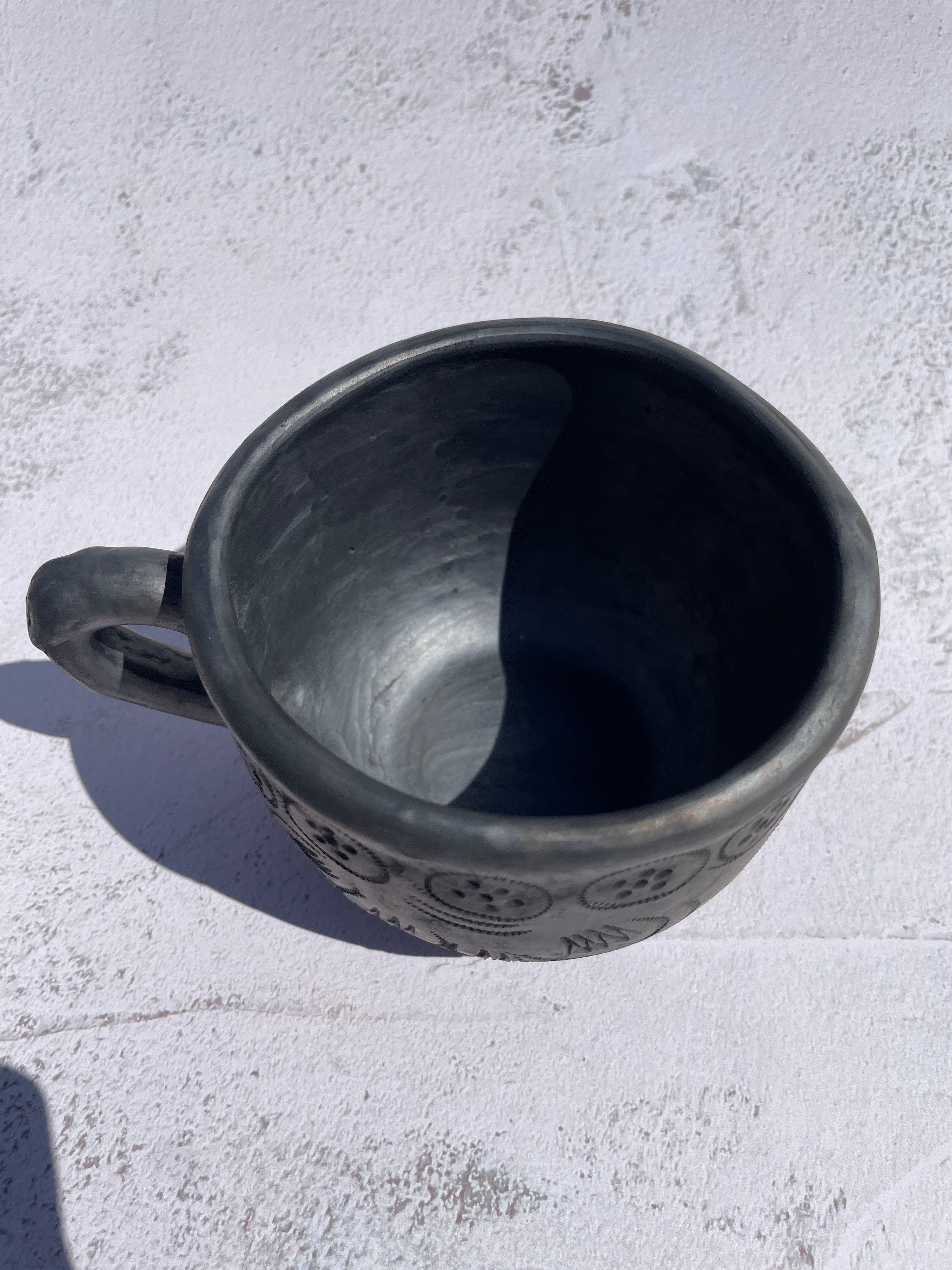 Oaxaca Black Clay Mugs - Taza Barro Negro