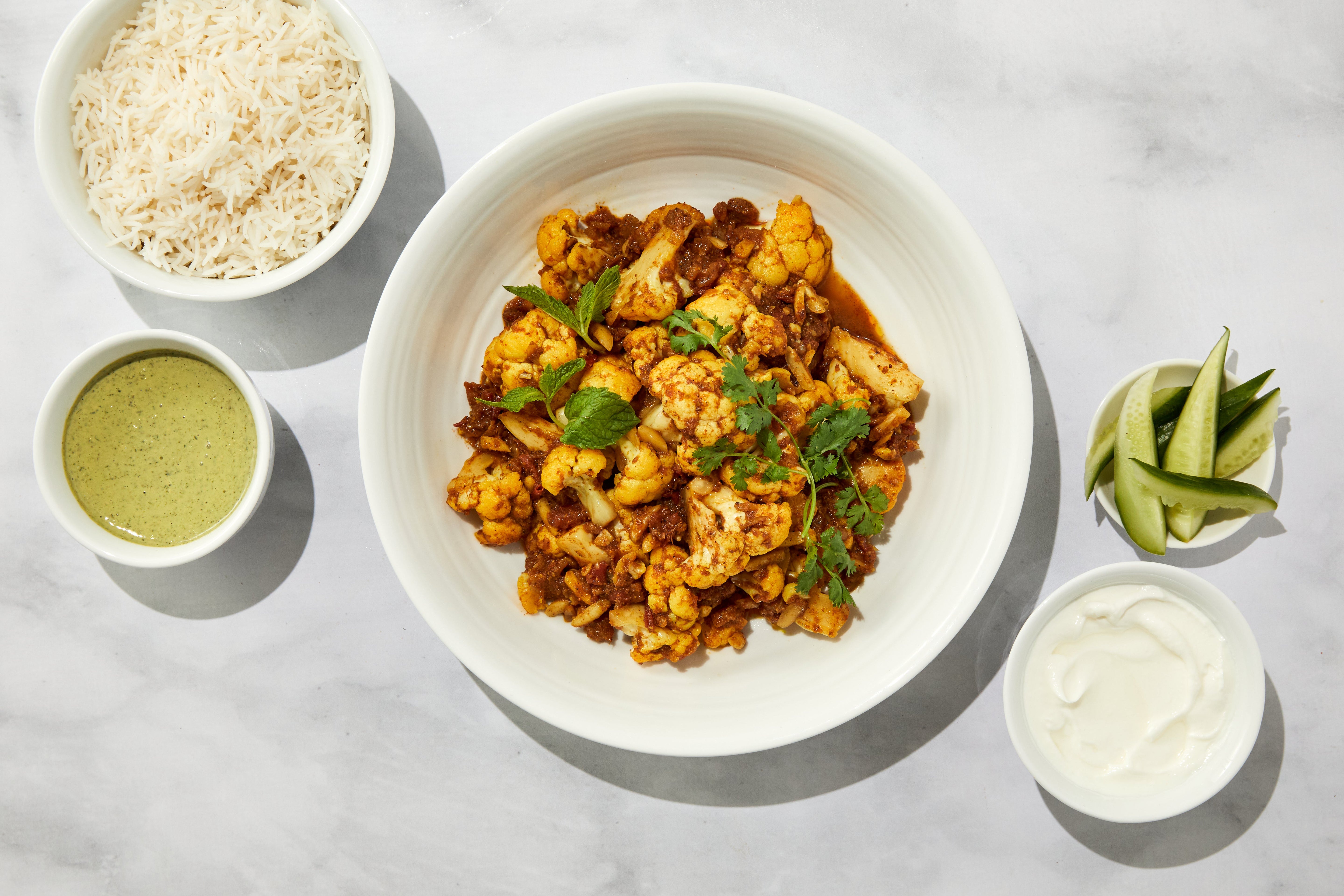Vegan Indian Spice Gift Set – Spinach Curry, Cauliflower Curry & Potato Curry | 3 Plant-Based Dishes, Pre-Measured | moji masala®