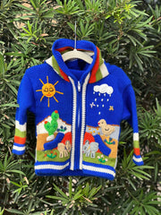 Boys Hand Knitted Sweater Top Size 12 Months