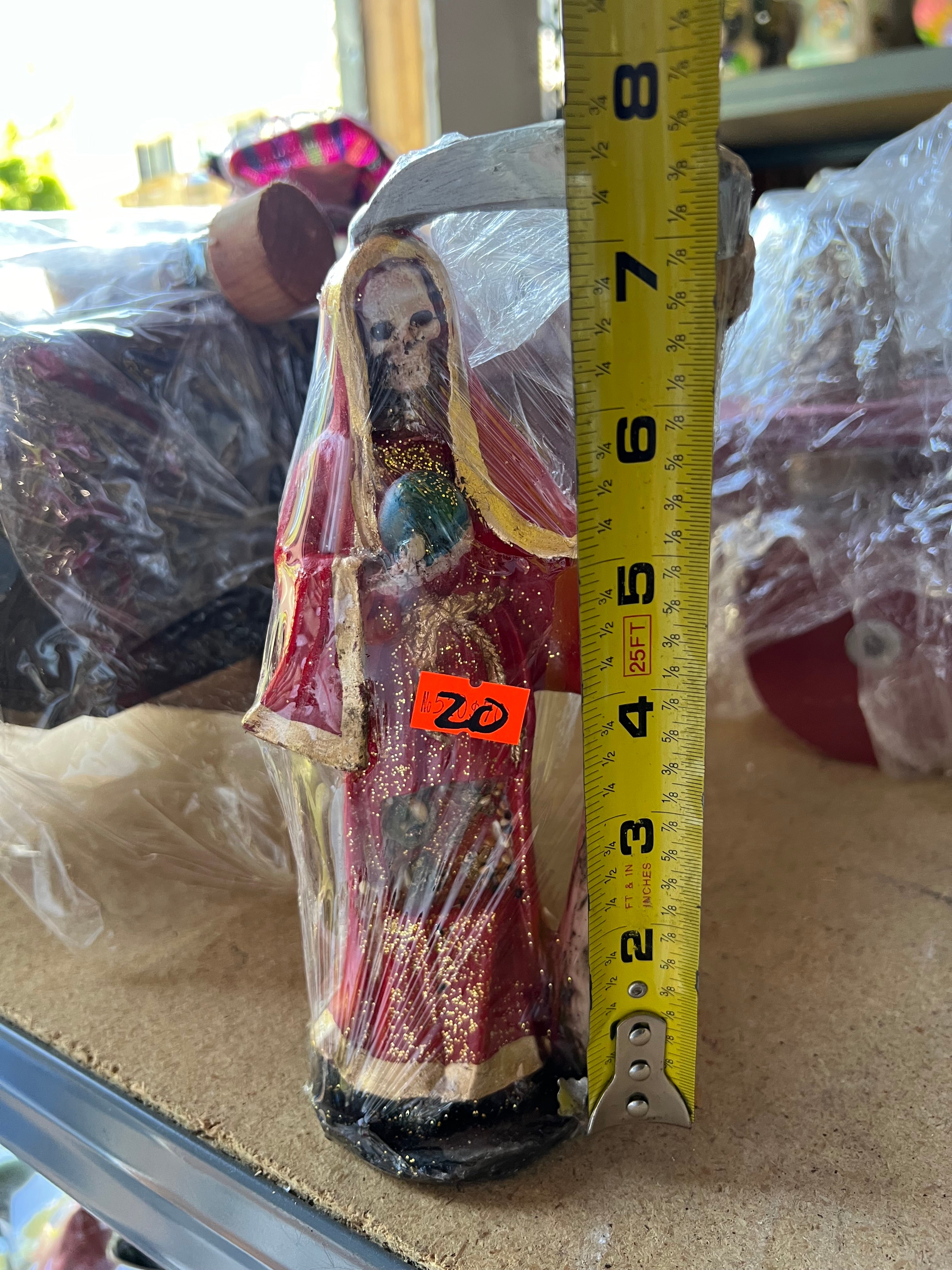7“ Inch Santa Muerte Figure Statue Imagen