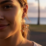 Spondy Jellyfish Earrings and Necklace Set