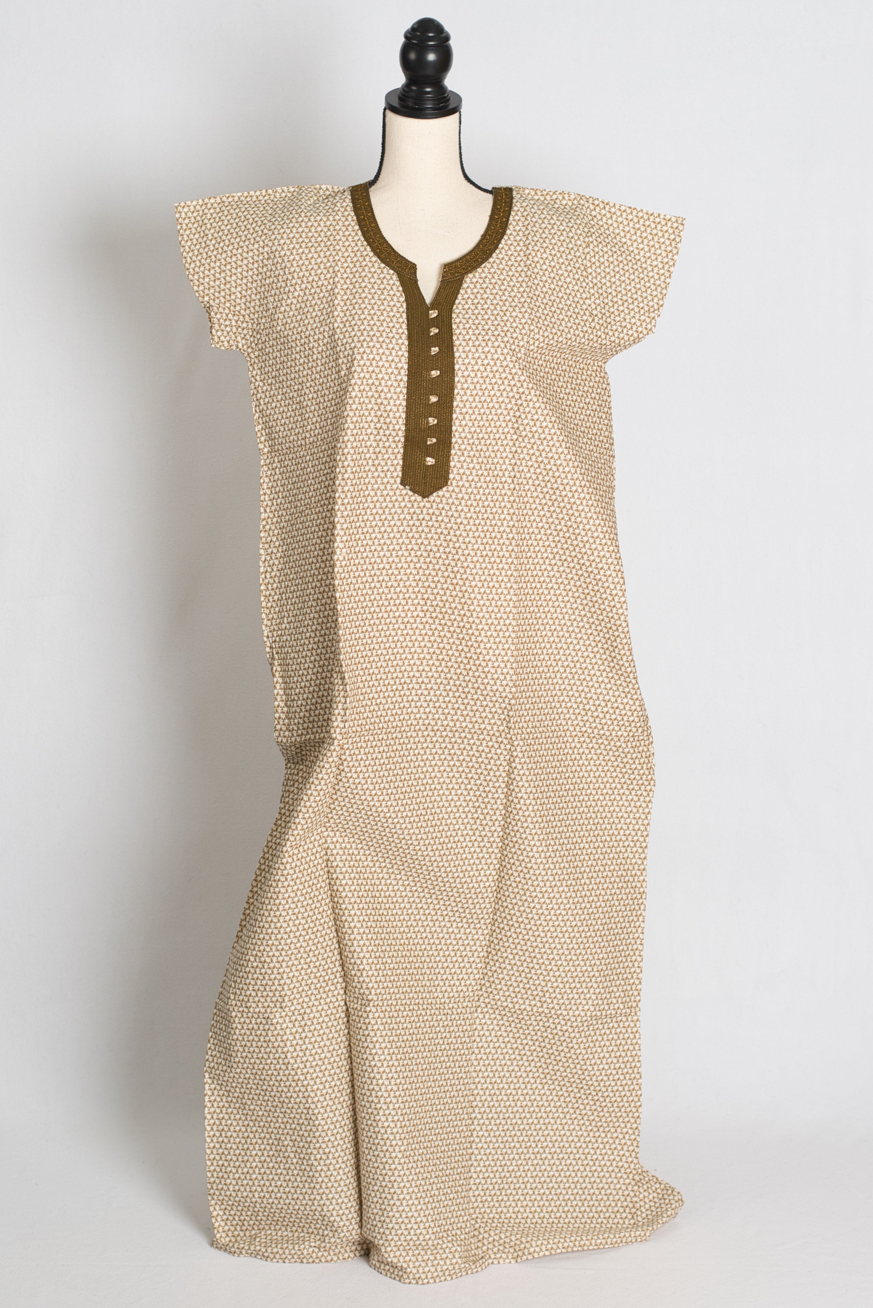 Printed Brown Pure Cotton Nightwear in Regular Size
