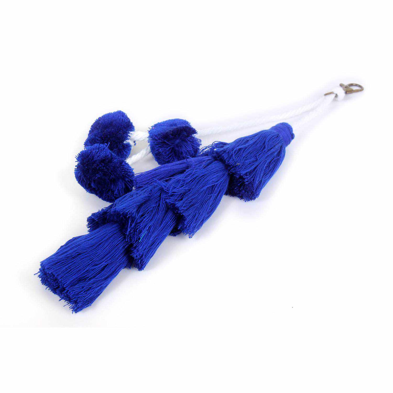 Bonita Boho Rainbow Tassel & Pom Pom Charm | Bag Accessory | Handmade in Thailand