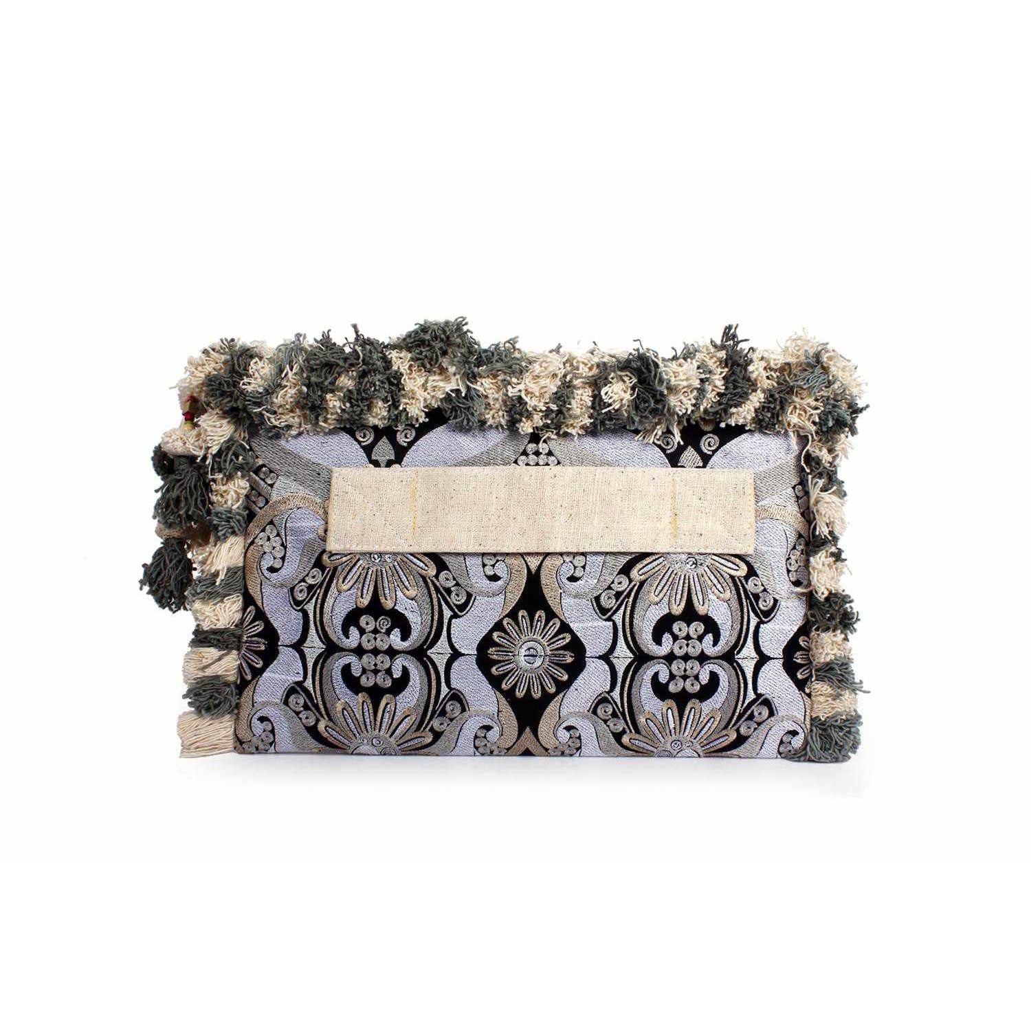 Computer Case | Oversize Pom Pom Clutch - Thailand