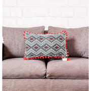 Geometric Pom Pom Lumbar Boho Cushion - Thailand
