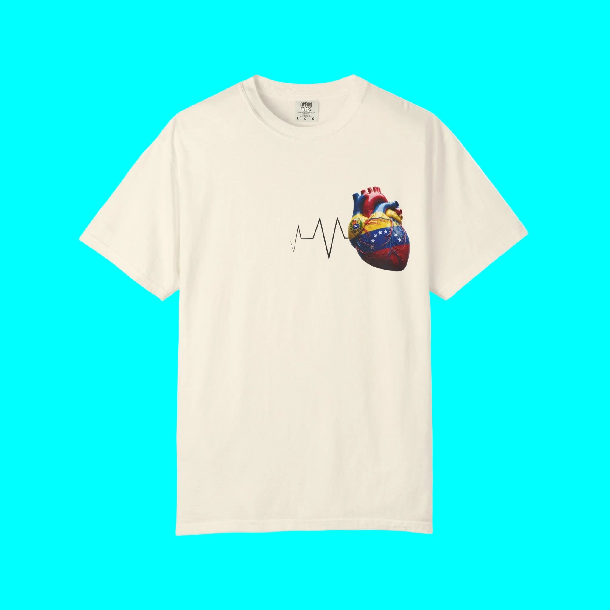 VENEZUELA Always In My Heart T-shirt | Venezuelan Heartbeat Corazon | Latino Pride Funny Viral Tees