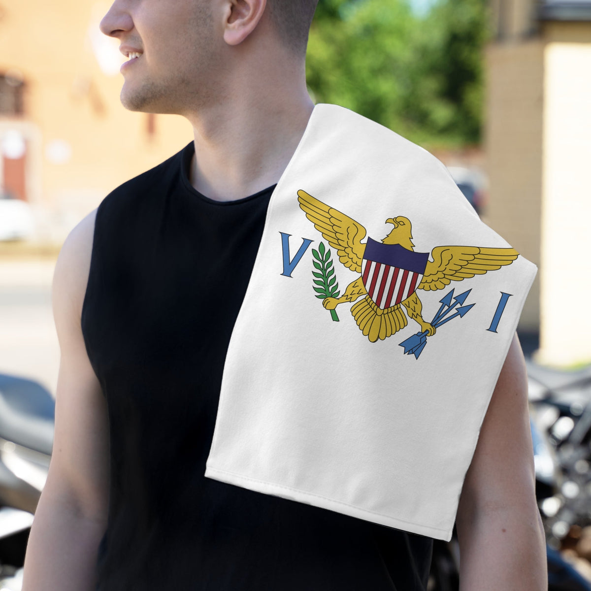 Virgin Islands Flag Rally Towel
