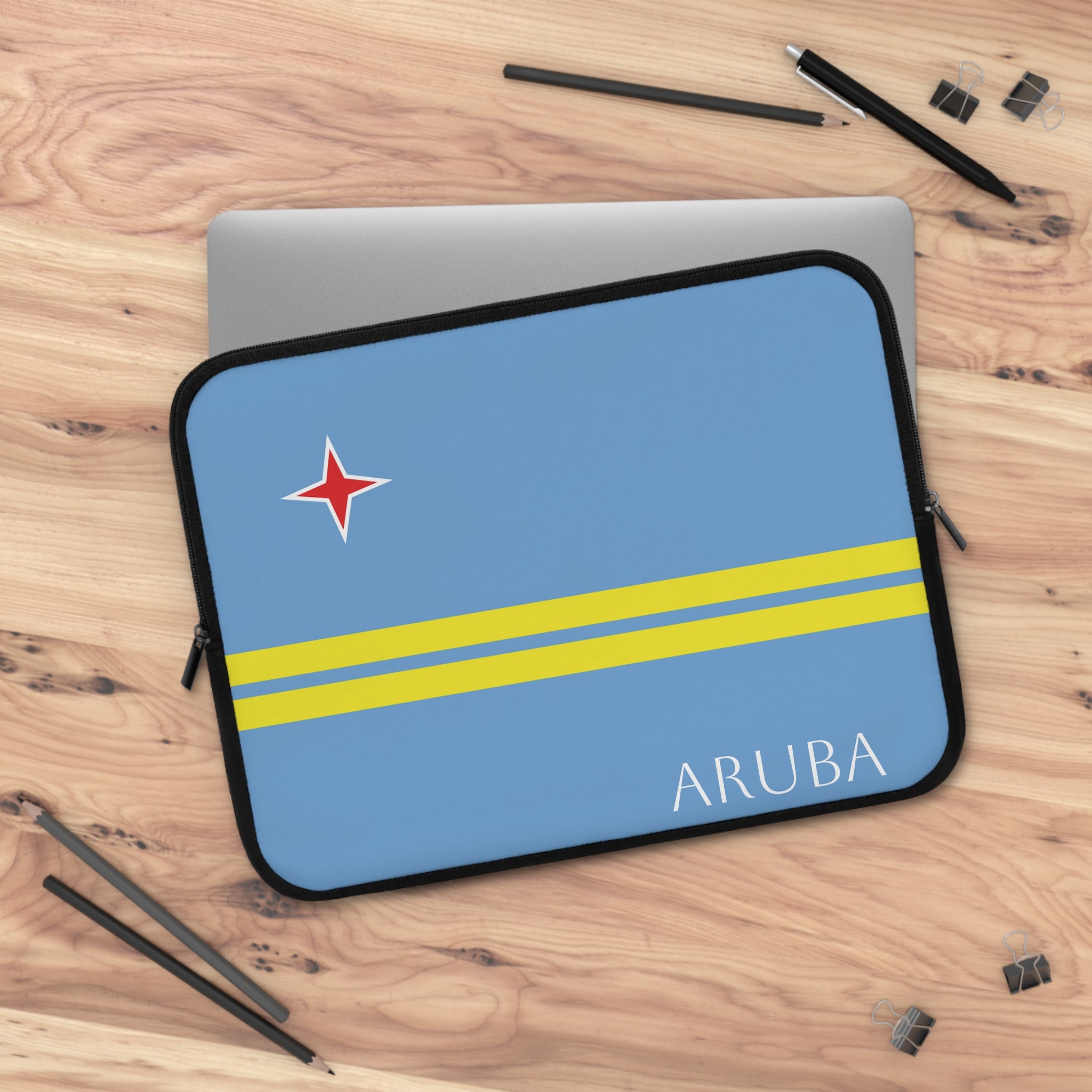 Aruba Flag Laptop Sleeve Case