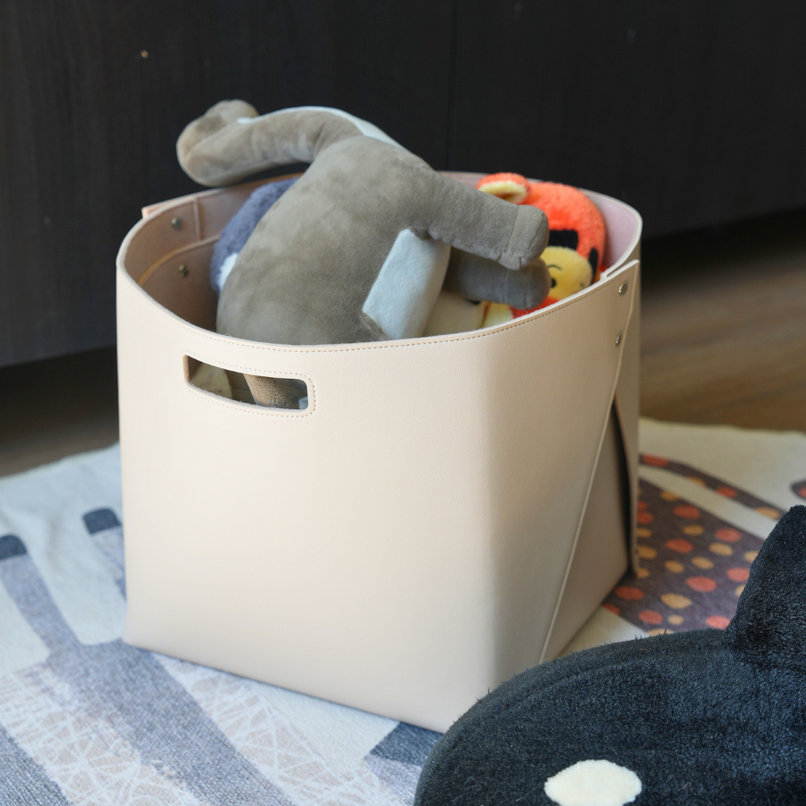 Set of Felt-lined Storage Basket for Cube Organizer