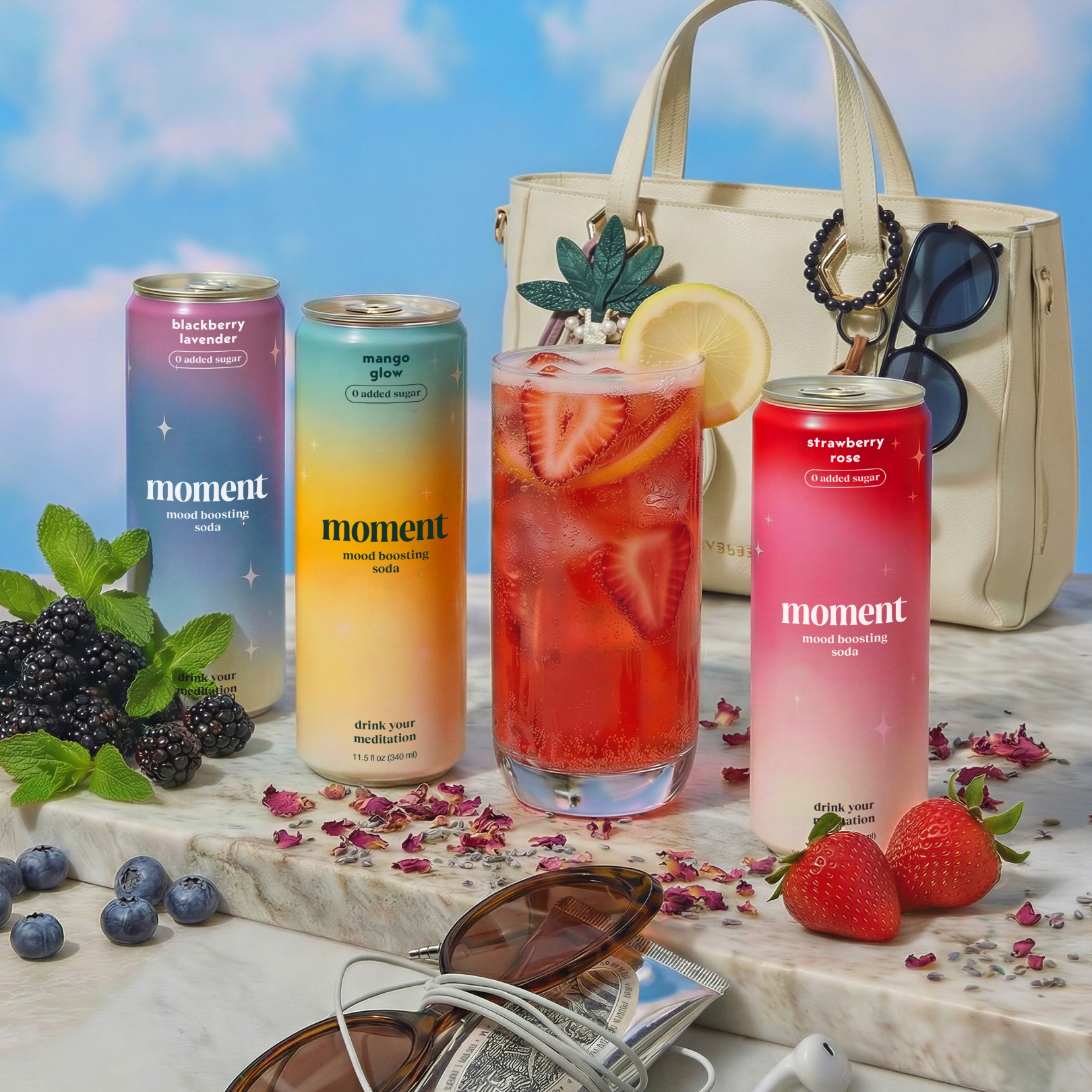 mood-boosting soda variety (botanical soda | 24 pack)