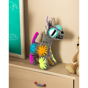 Coco the Chihuahua: Repurposed Wool Boho Decor - Mexico