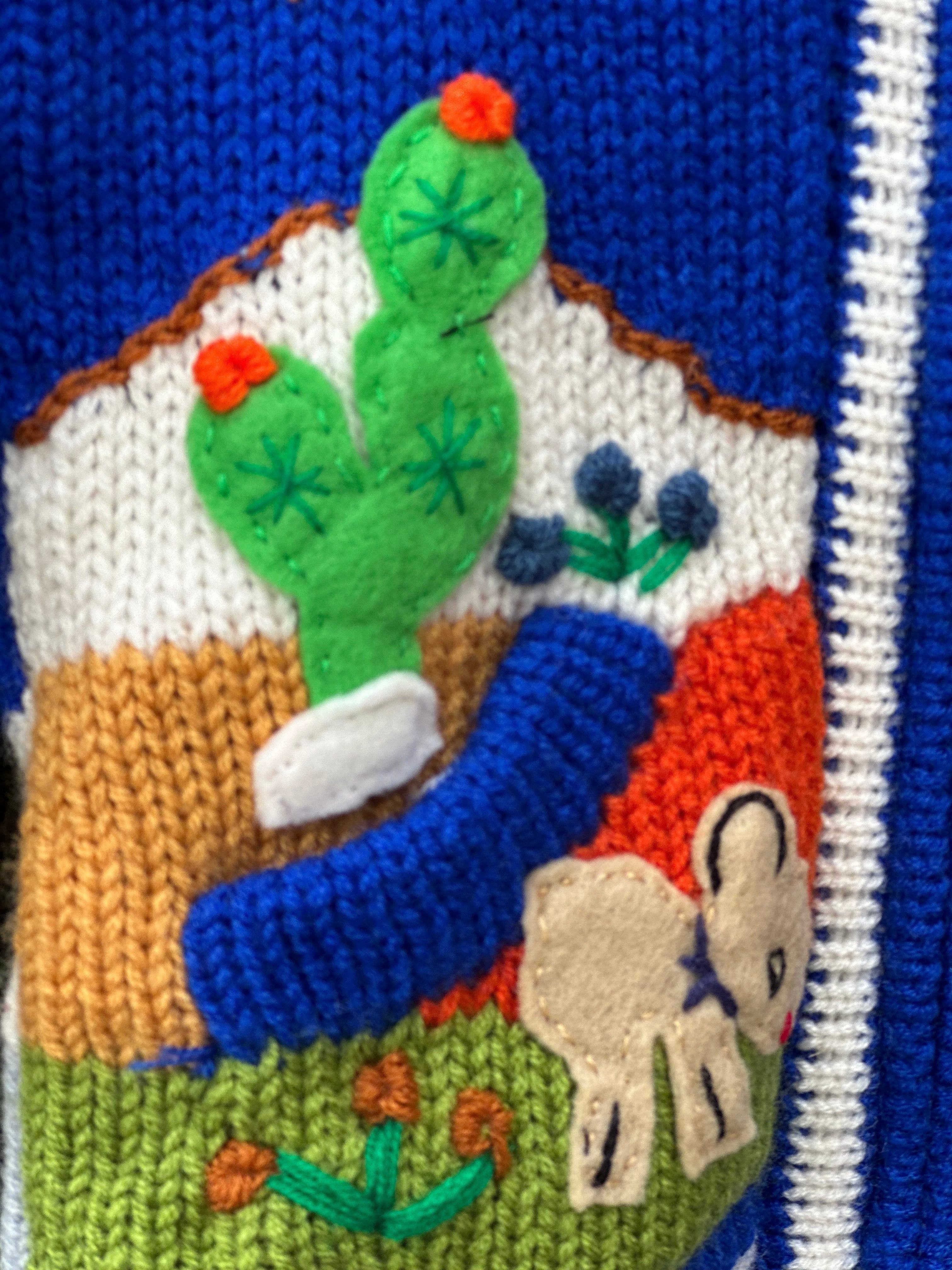 Boys Hand Knitted Sweater Top Size 12 Months