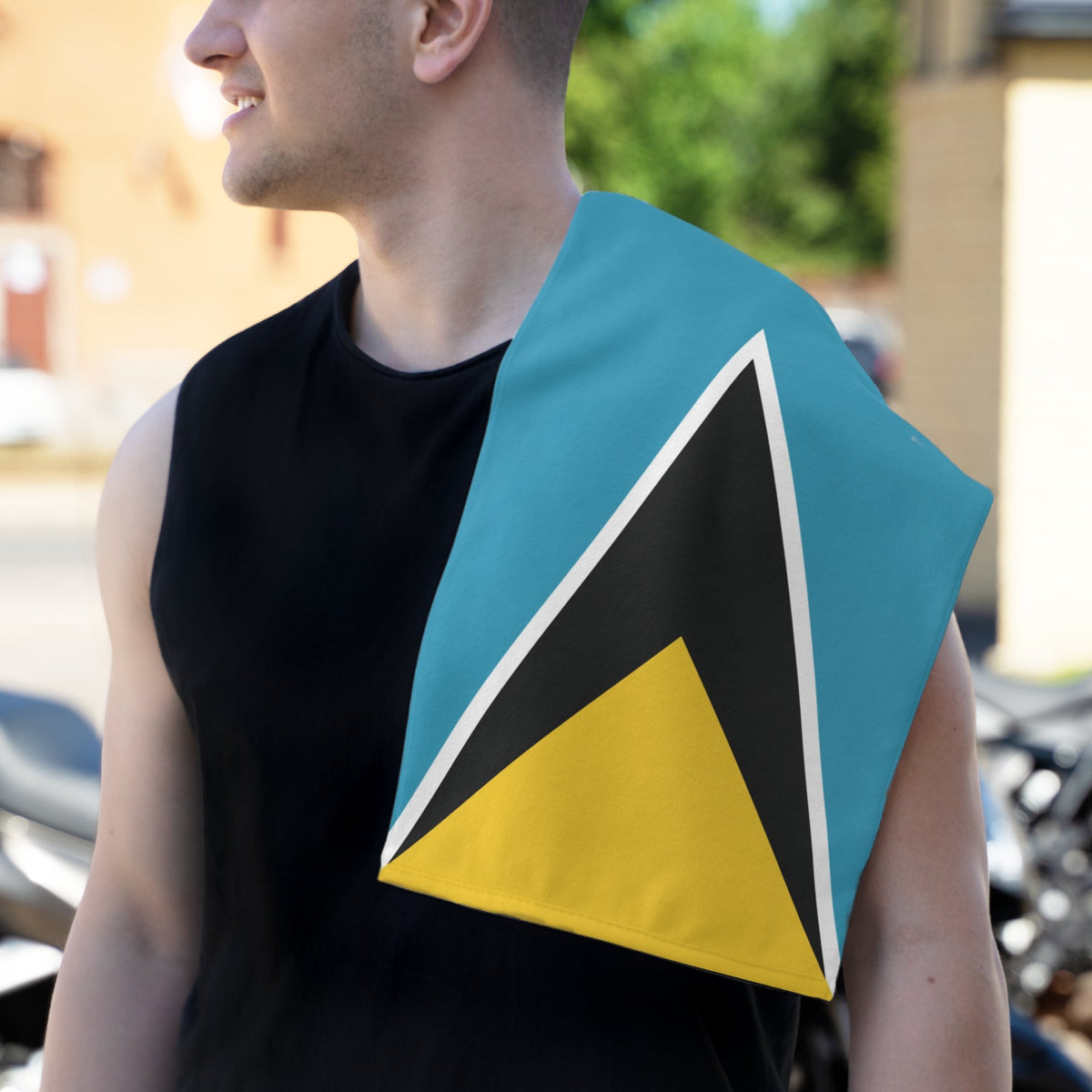 St. Lucia Flag Rally Towel