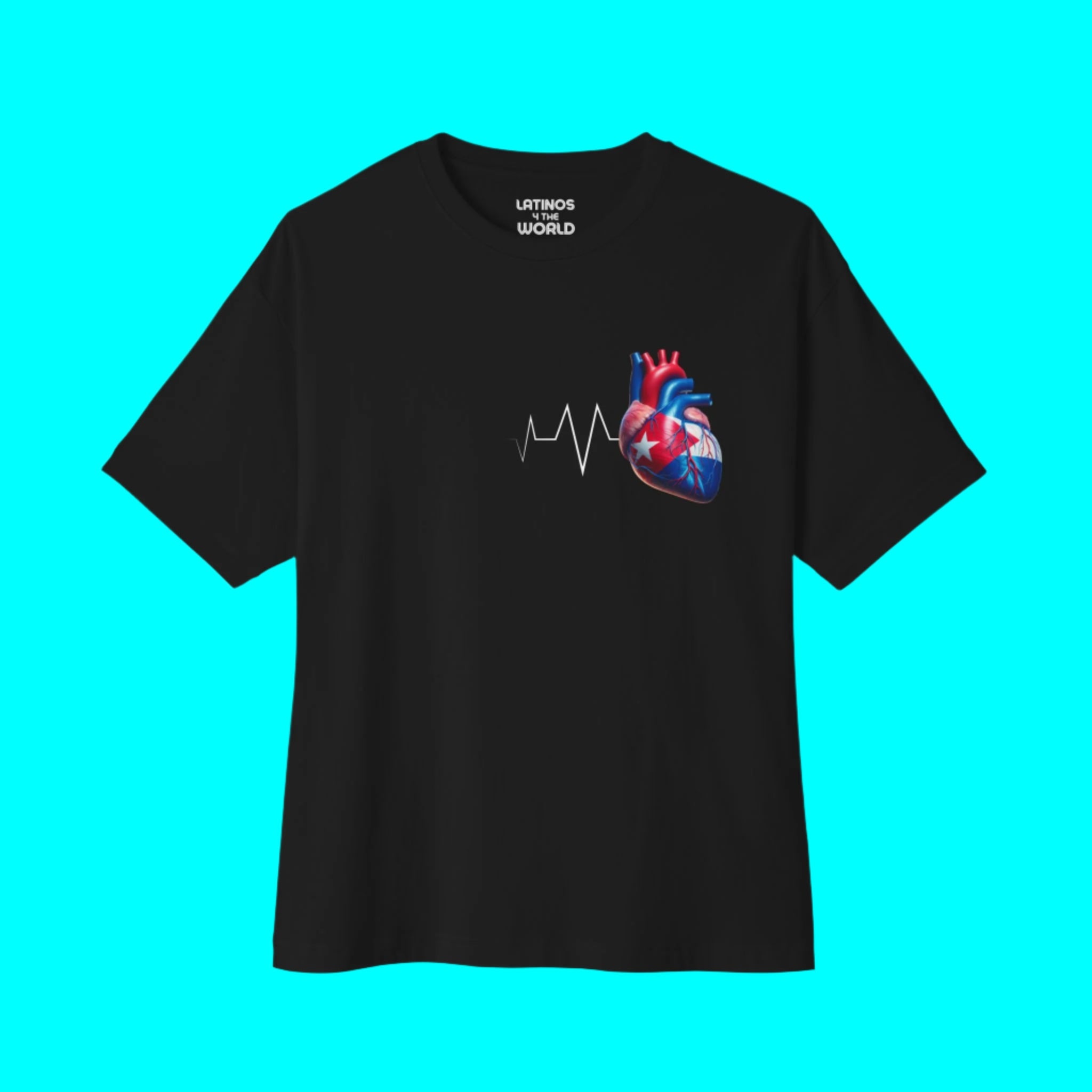 CUBA Always In My Heart T-shirt | Cuban Heartbeat Corazon | Latino Pride Funny Viral Tees