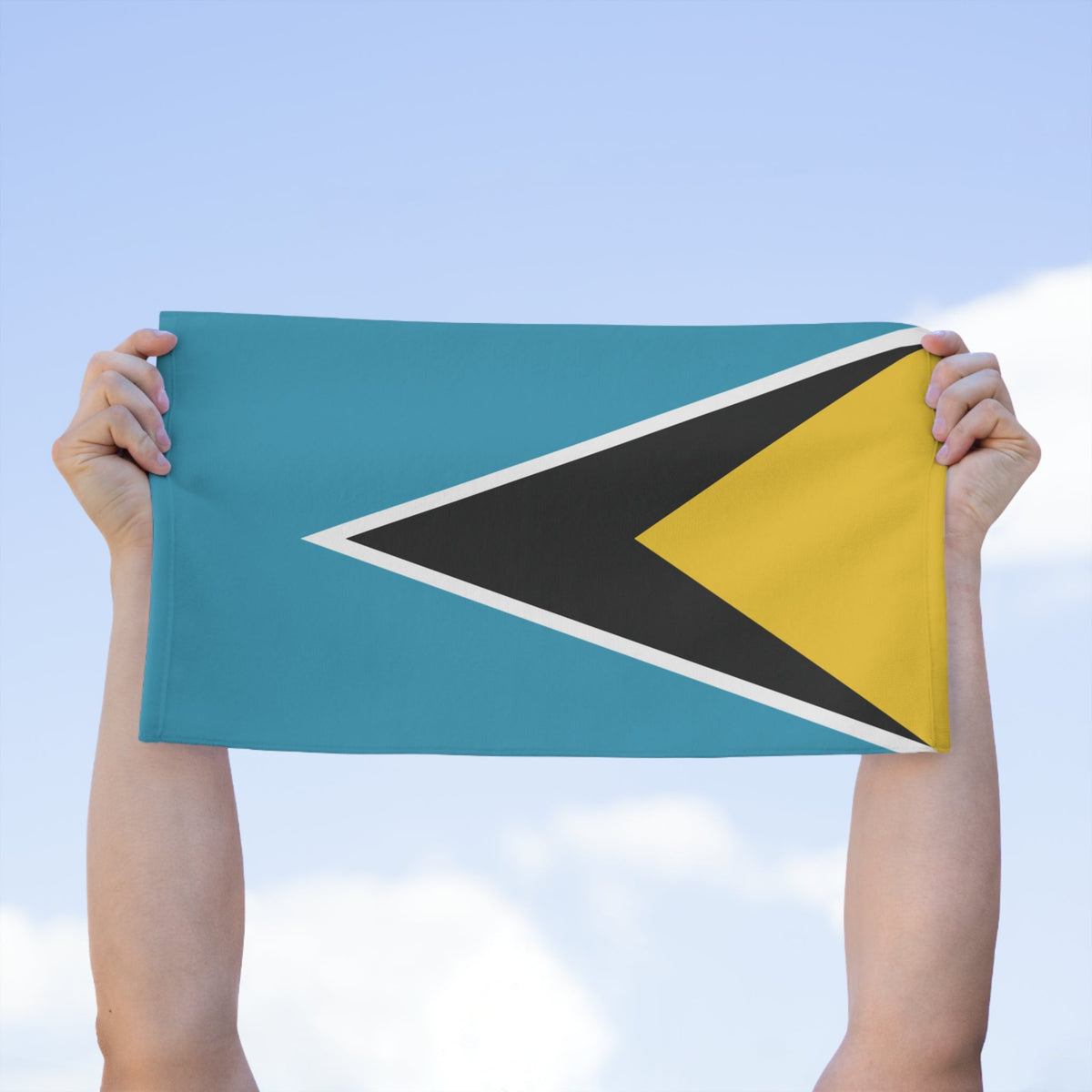 St. Lucia Flag Rally Towel