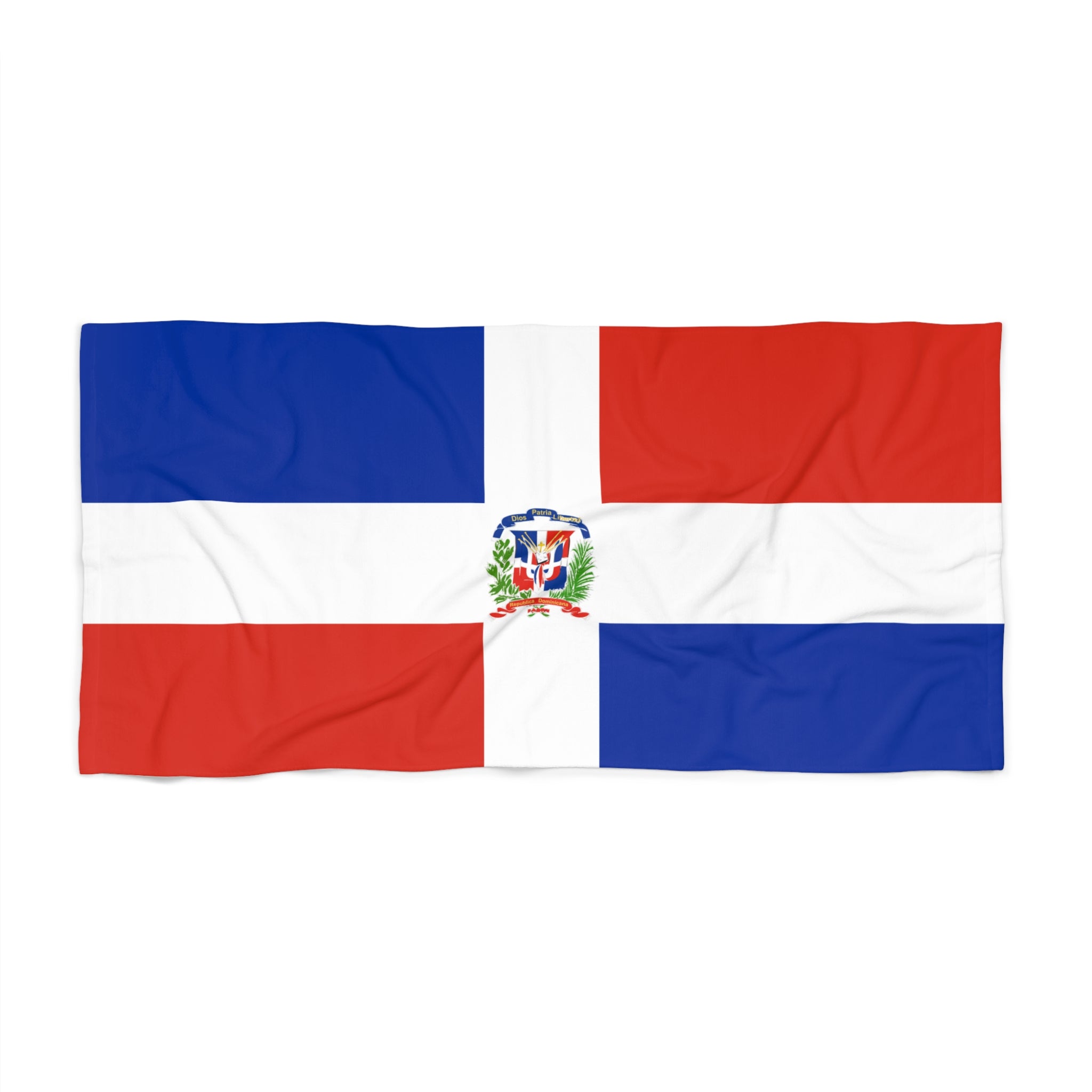 Dominican Republic Flag Beach Towel | Quality Long Lasting - 2 Sizes | Dominican Pride, Gift for Dominicans