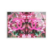 Double Blooming Fashion - Framed Acrylic Art