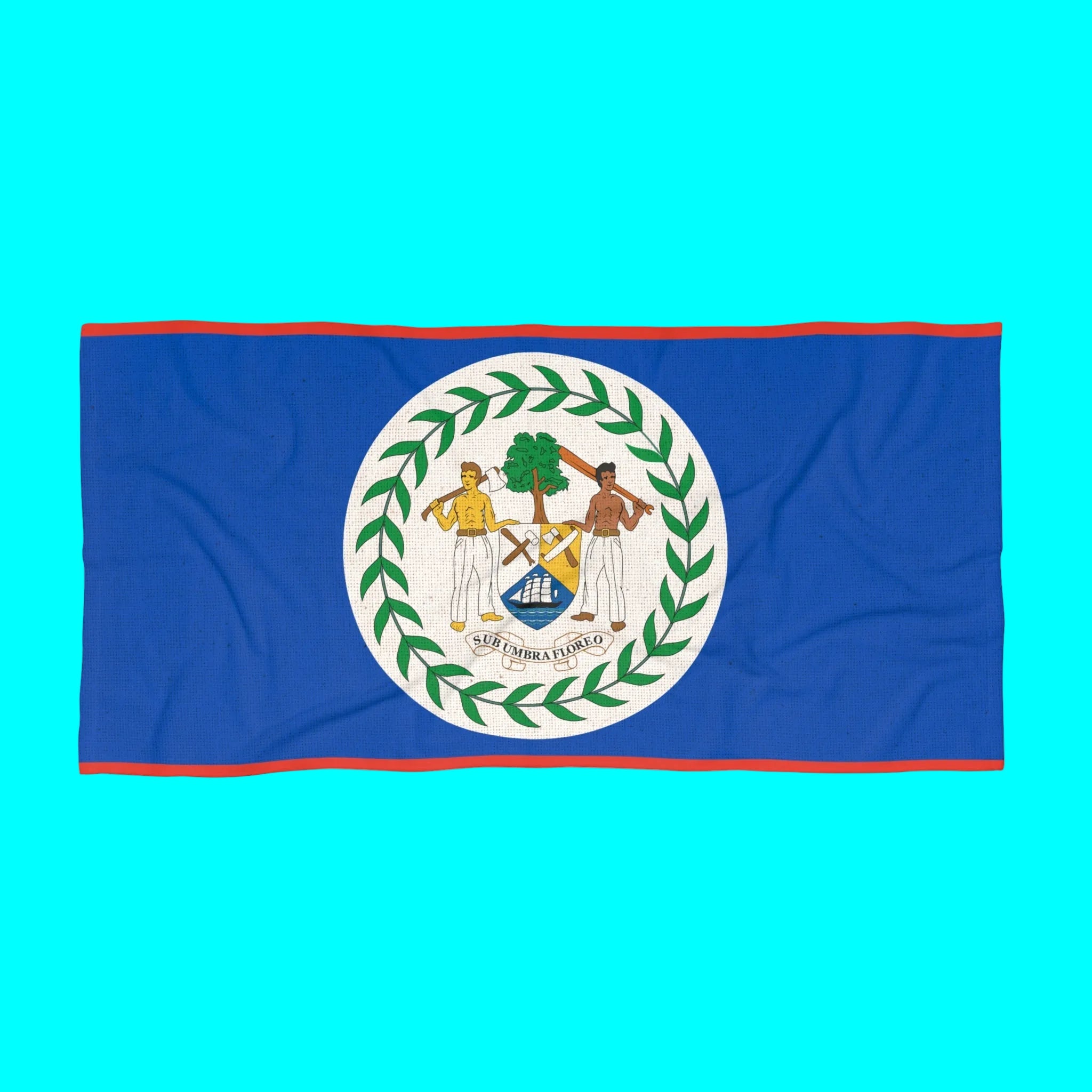 Belize Beach Towel | Quality & Long Lasting - 2 Sizes | Belizean Pride | Gift for Belizeans