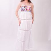Vallarta White Strapless Maxi Dress