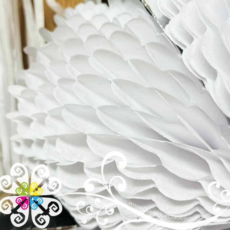 Medium White Fiesta Piñata - Mexican Fiesta Decor