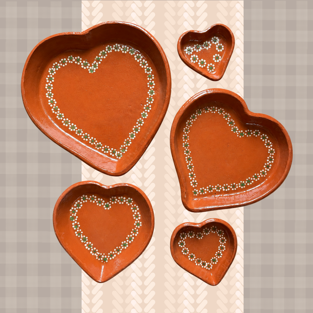 Heart-Shaped Barro Plate