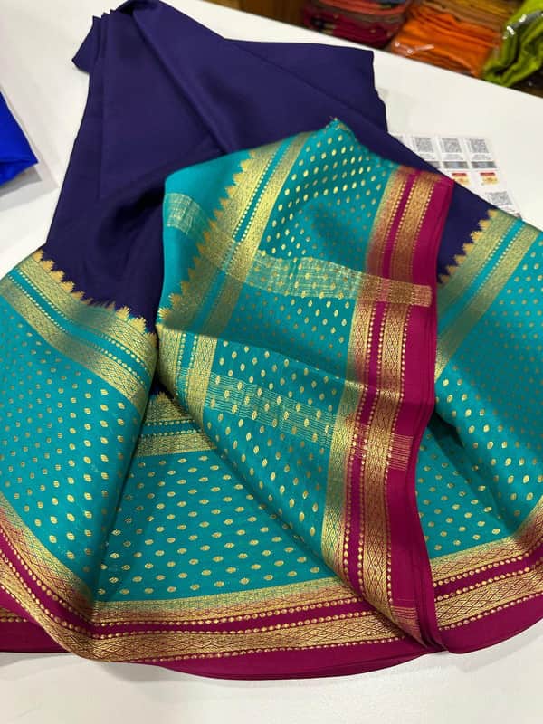 120g Pure Mysore Silk Mark Certified Exclusive Saree