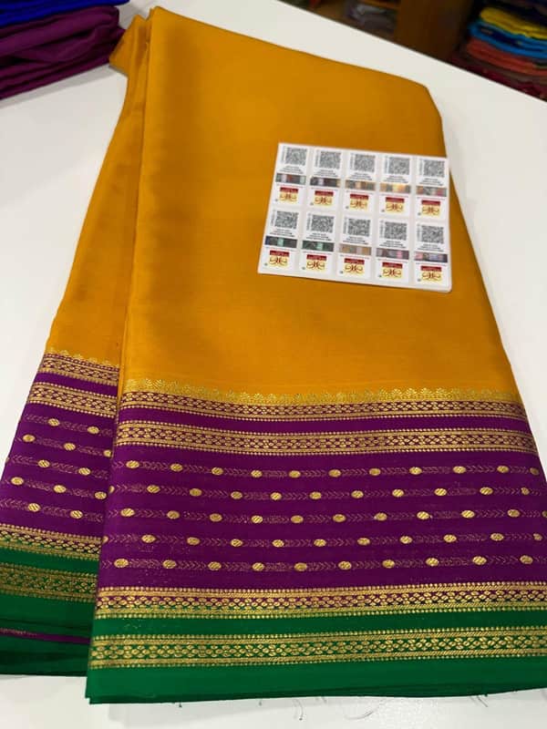 120g Pure Mysore Silk Mark Certified Exclusive Saree