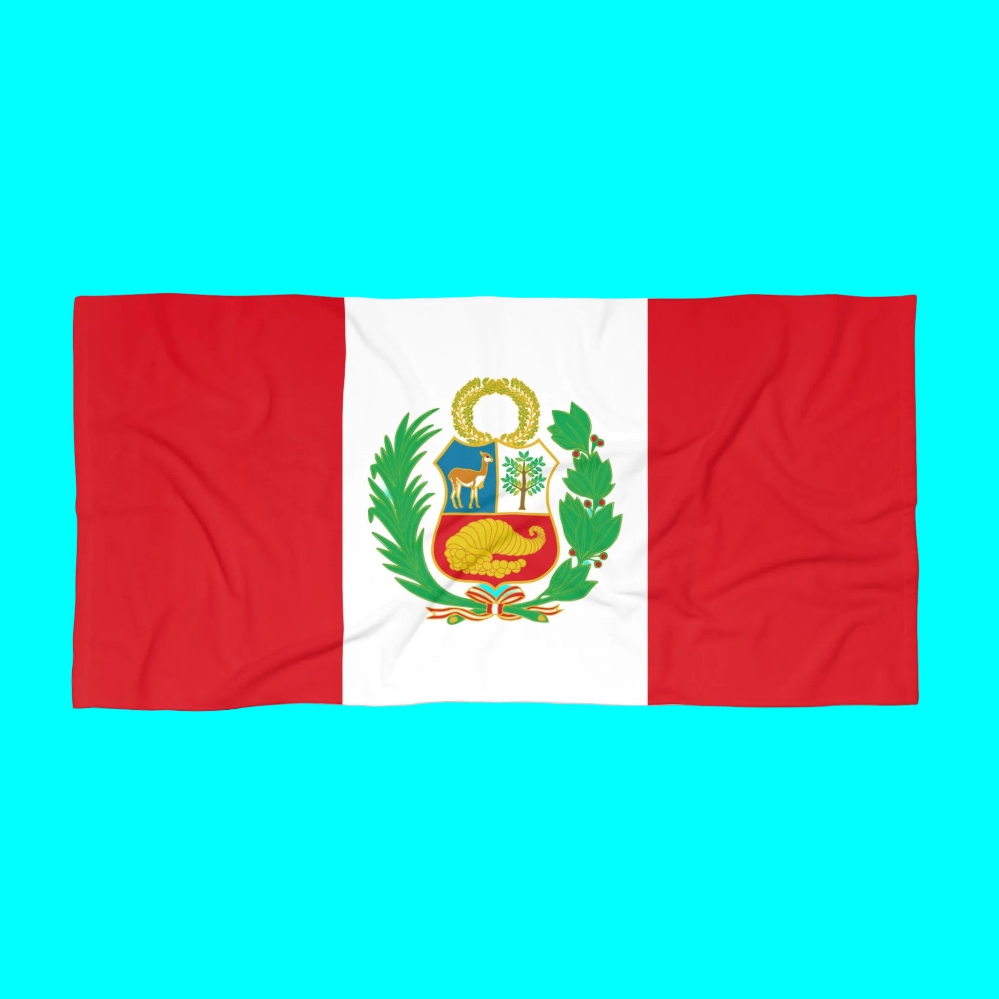 PERU Flag Beach Towel | Quality & Long Lasting - 2 Sizes | Peruvian Pride | Gift for Peruvians