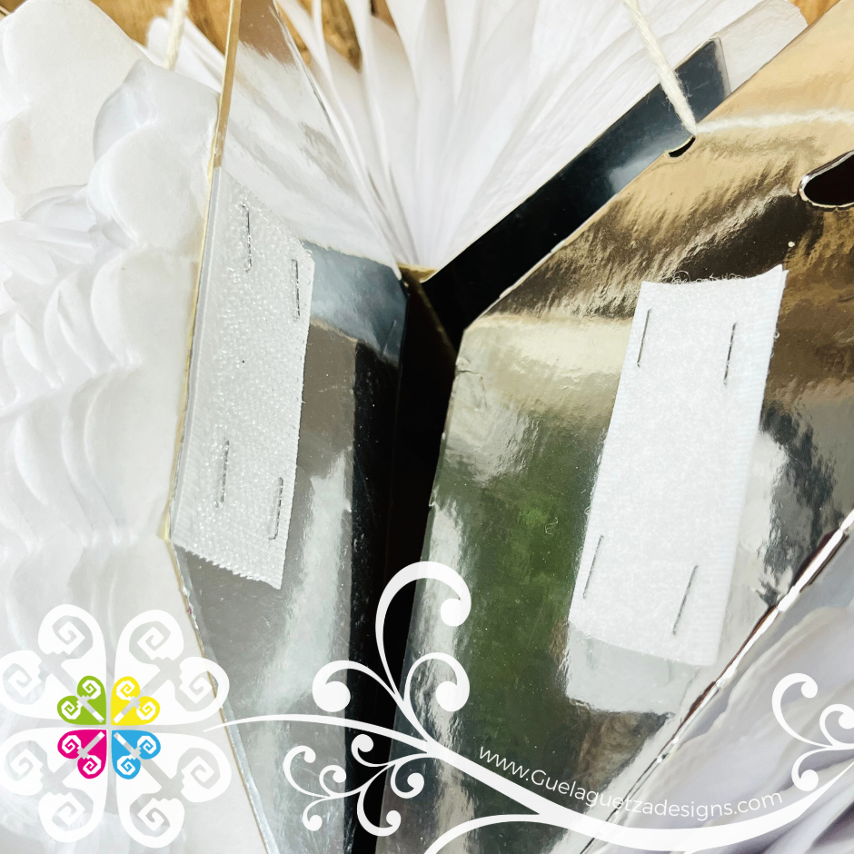 Medium White Fiesta Piñata - Mexican Fiesta Decor