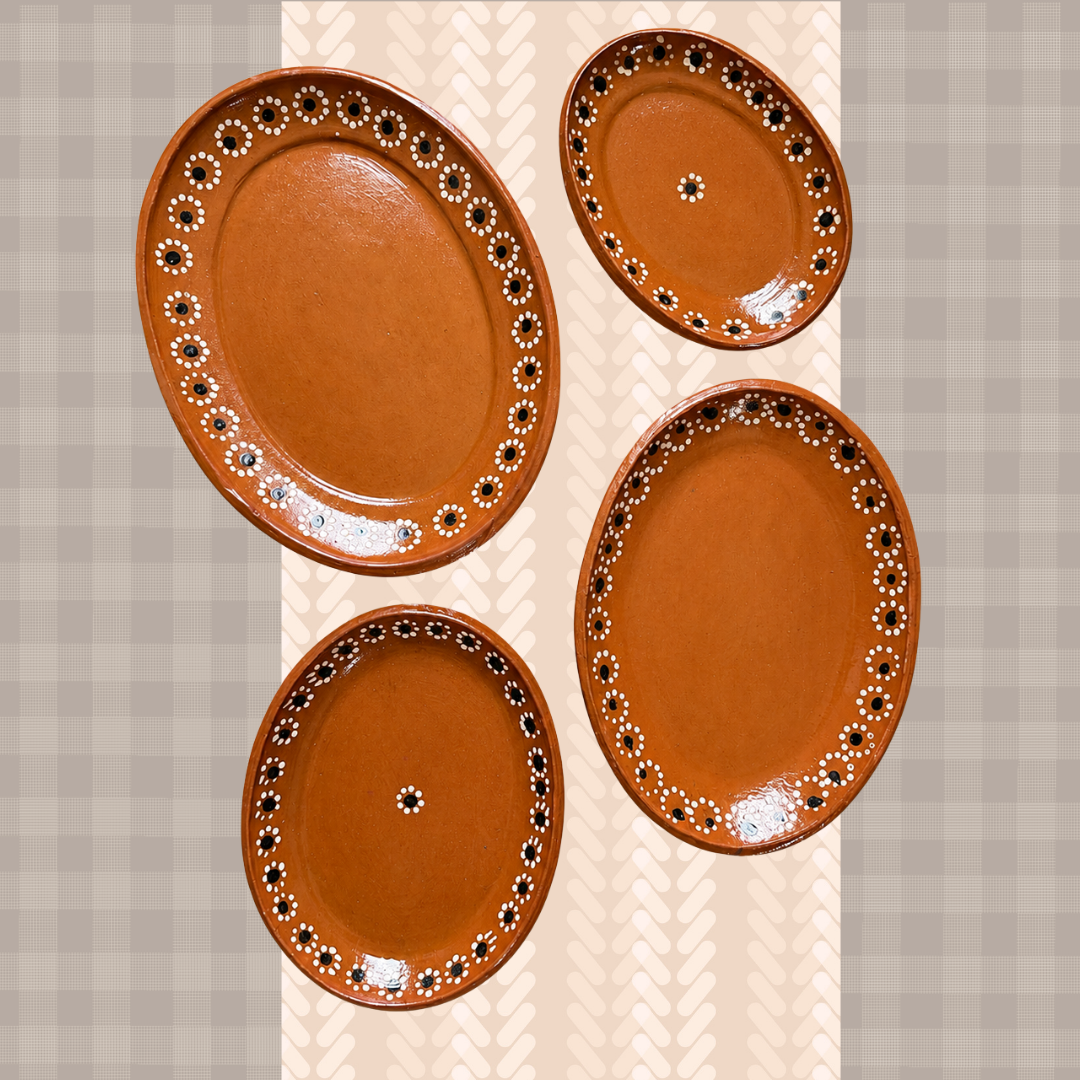 Oval Traditional Pottery Plates