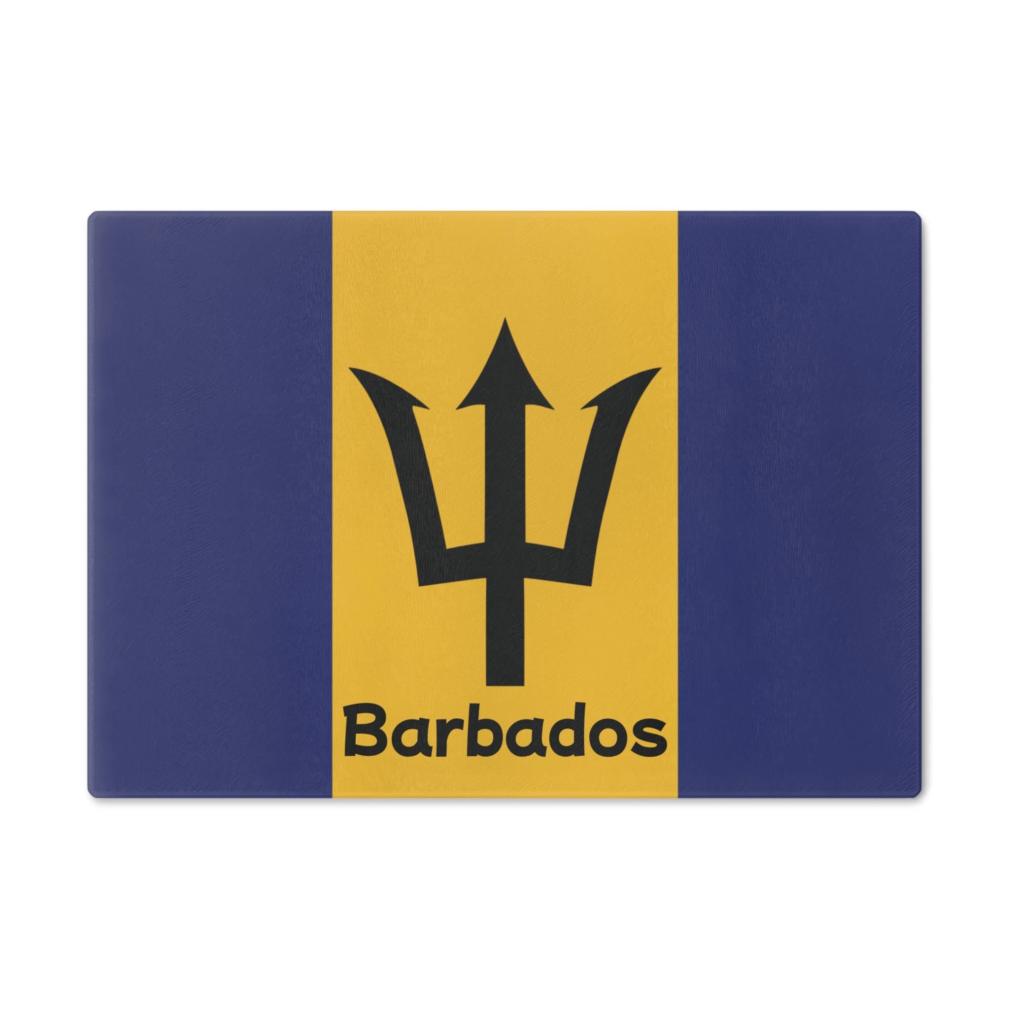 Barbados Flag Glass Cutting Board
