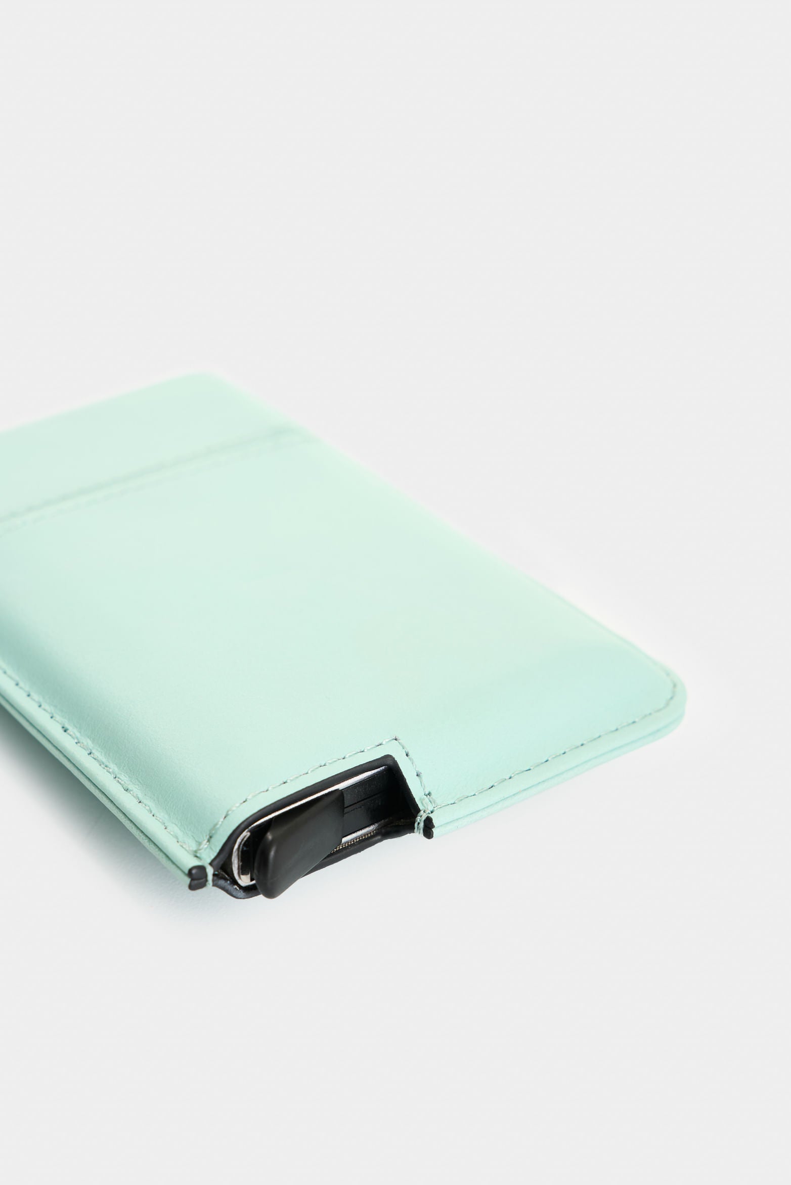 Miniwallet leather document holder for men