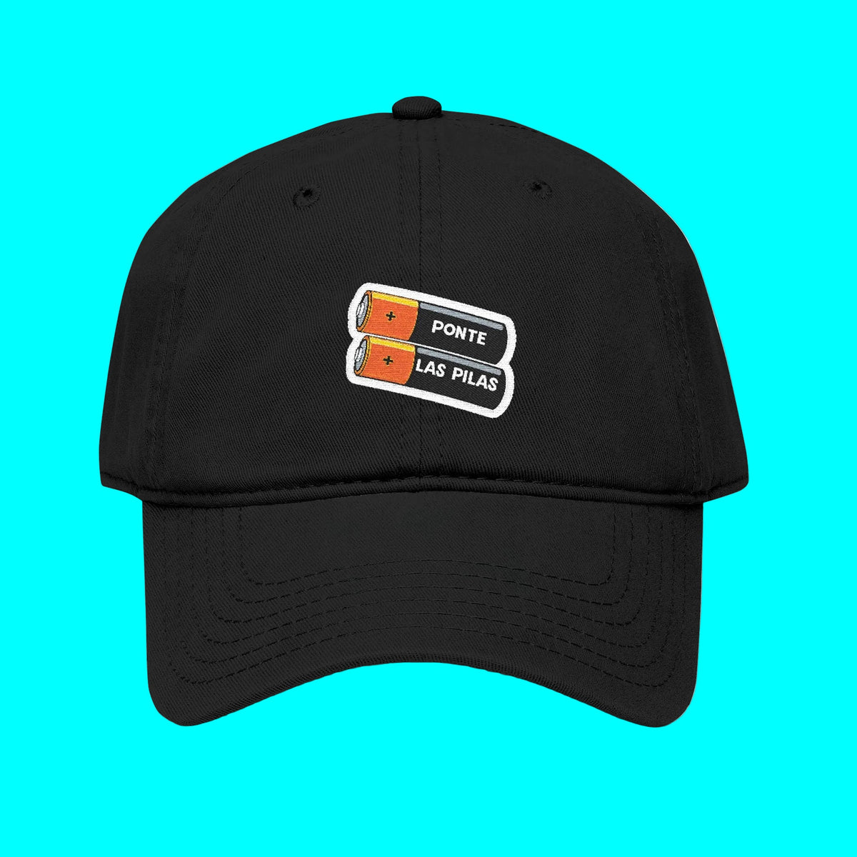 Ponte Las Pilas Dad Hat | Funny Latino Graphic Baseball Cap Latino Slang | Adjustable Strap