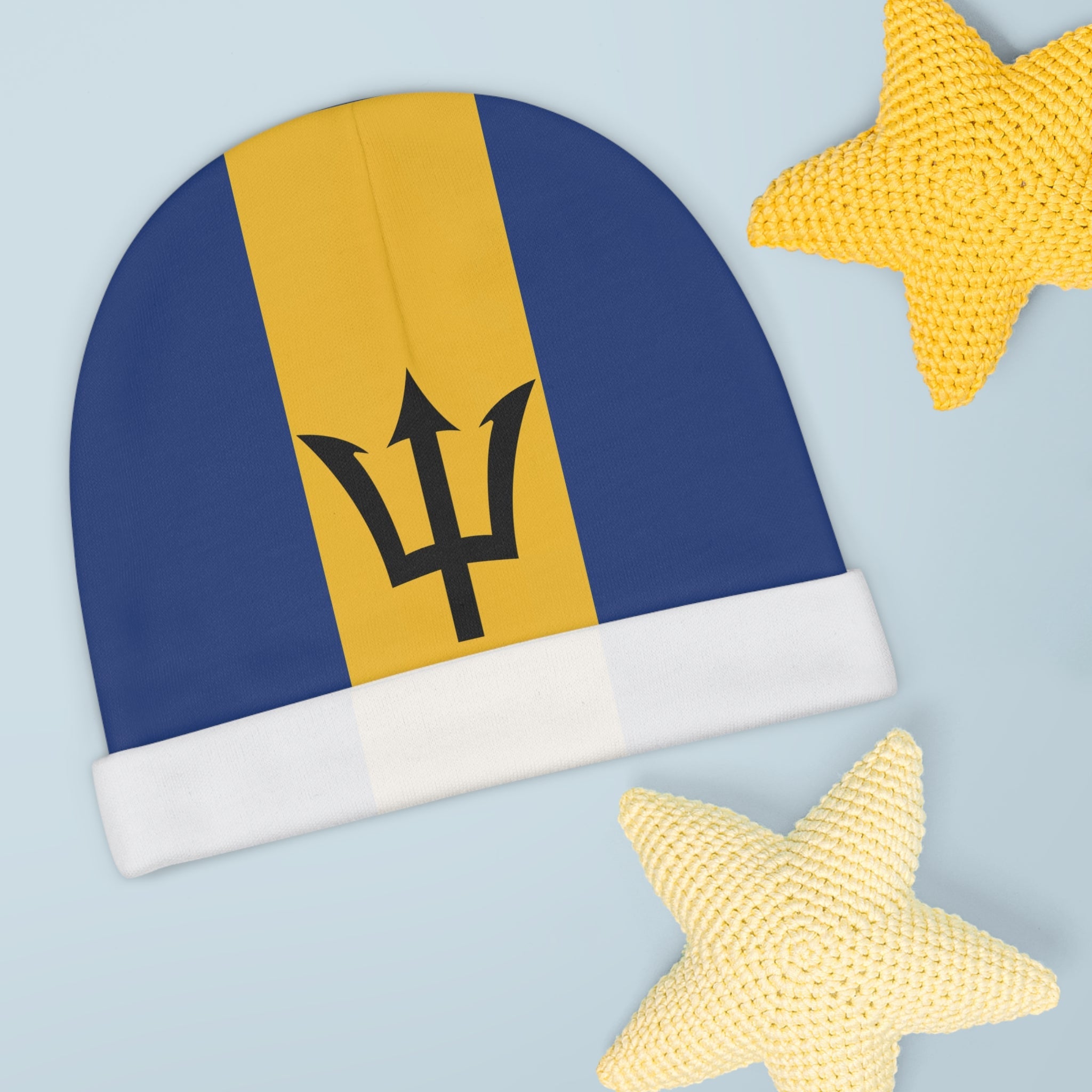 Barbados Flag Baby Beanie