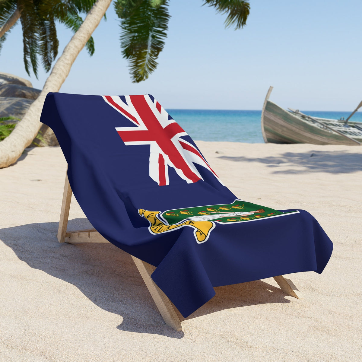 British Virgin Islands Flag Beach Towel