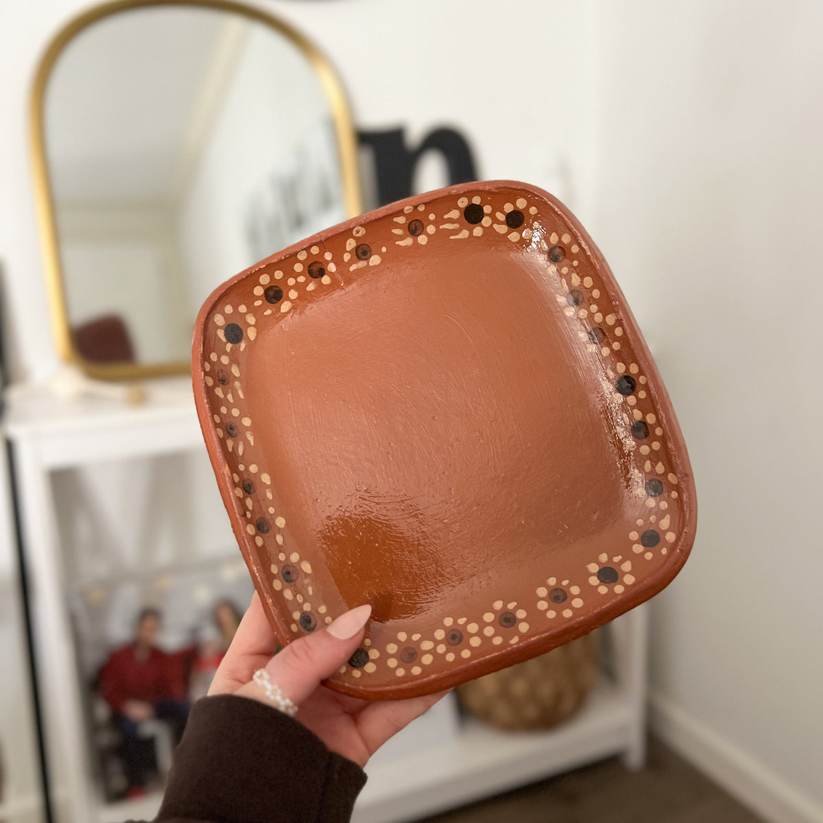 Squared Traditional Pottery Plates