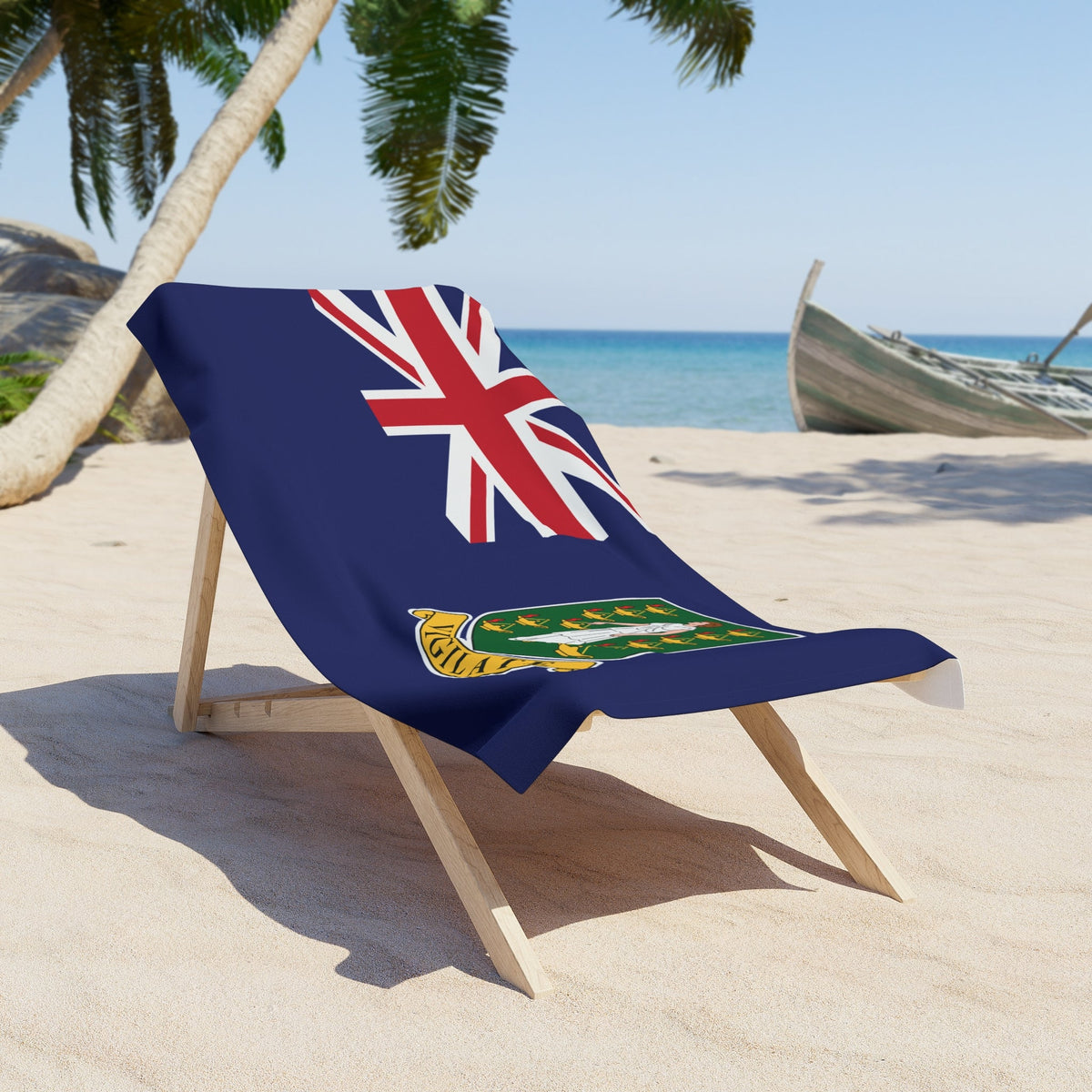 British Virgin Islands Flag Beach Towel
