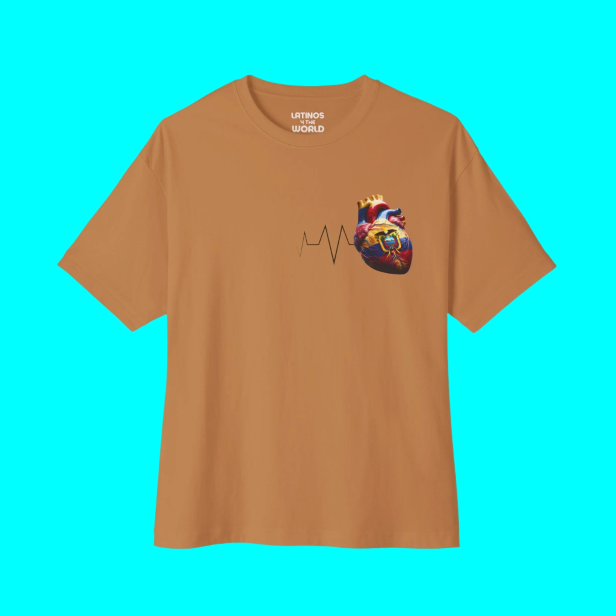 ECUADOR Always In My Heart T-shirt | Ecuadorian Heartbeat Corazon | Latino Pride Funny Viral Tees