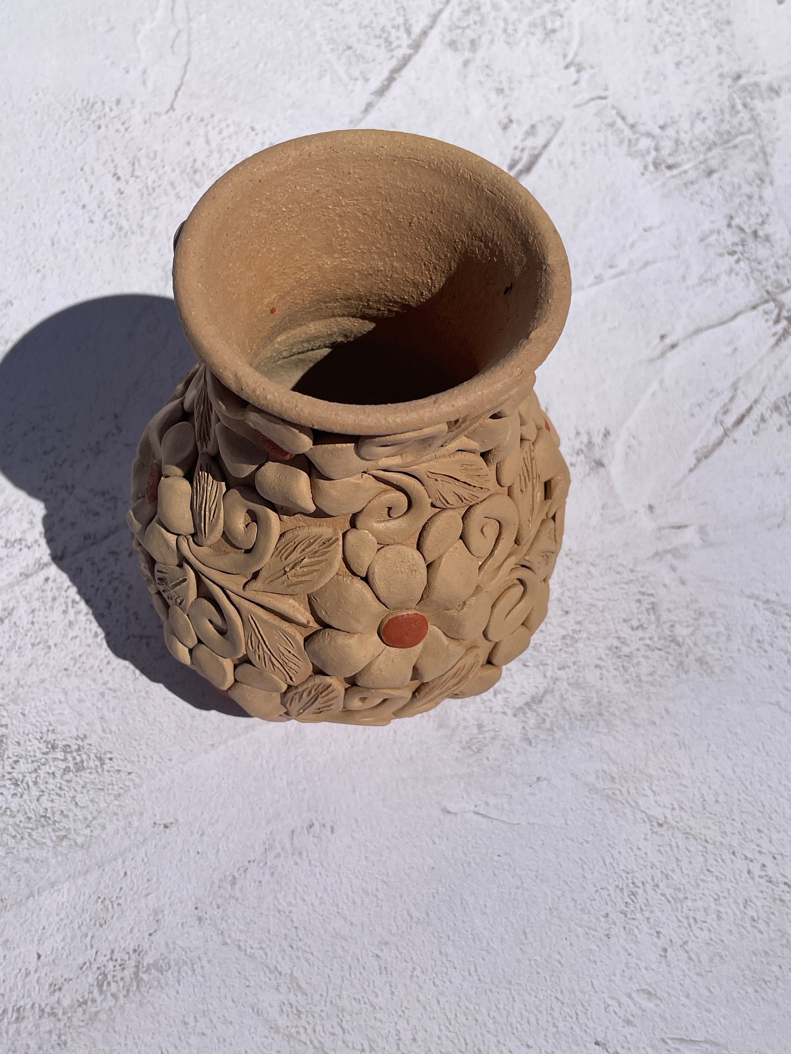 Oaxaca Pottery Small Vase Mexican Vase