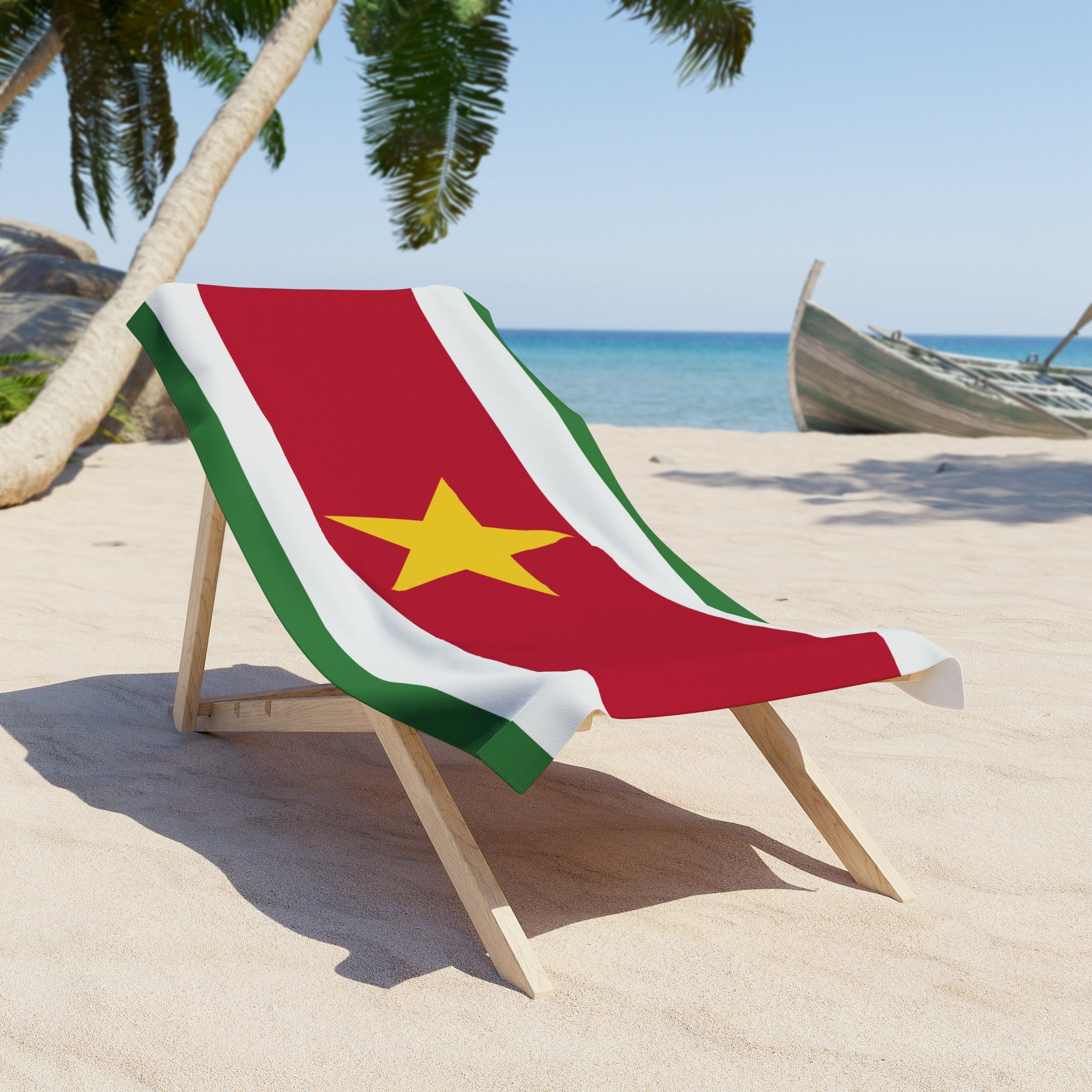 Suriname Flag Beach Towel | Quality & Long Lasting - 2 Sizes | Suriname Pride | Gift for Surinamese