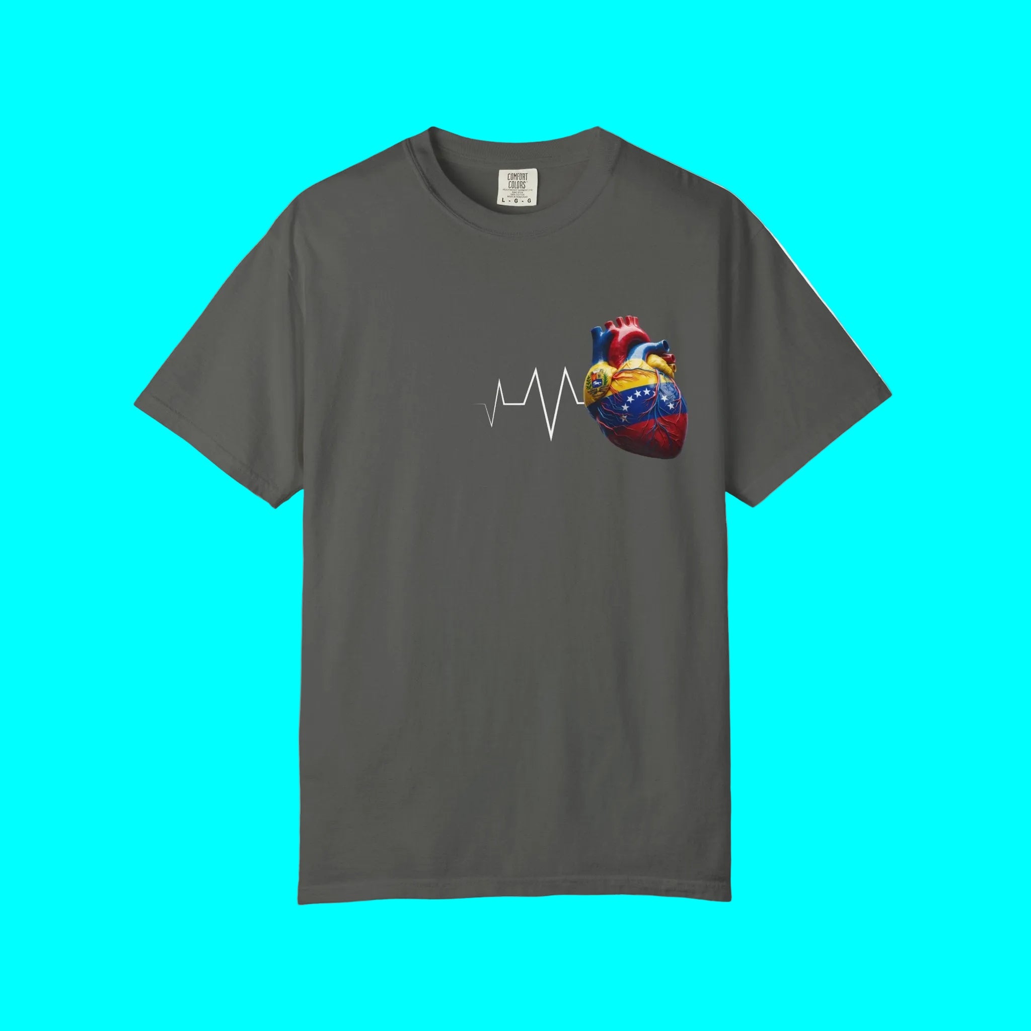 VENEZUELA Always In My Heart T-shirt | Venezuelan Heartbeat Corazon | Latino Pride Funny Viral Tees