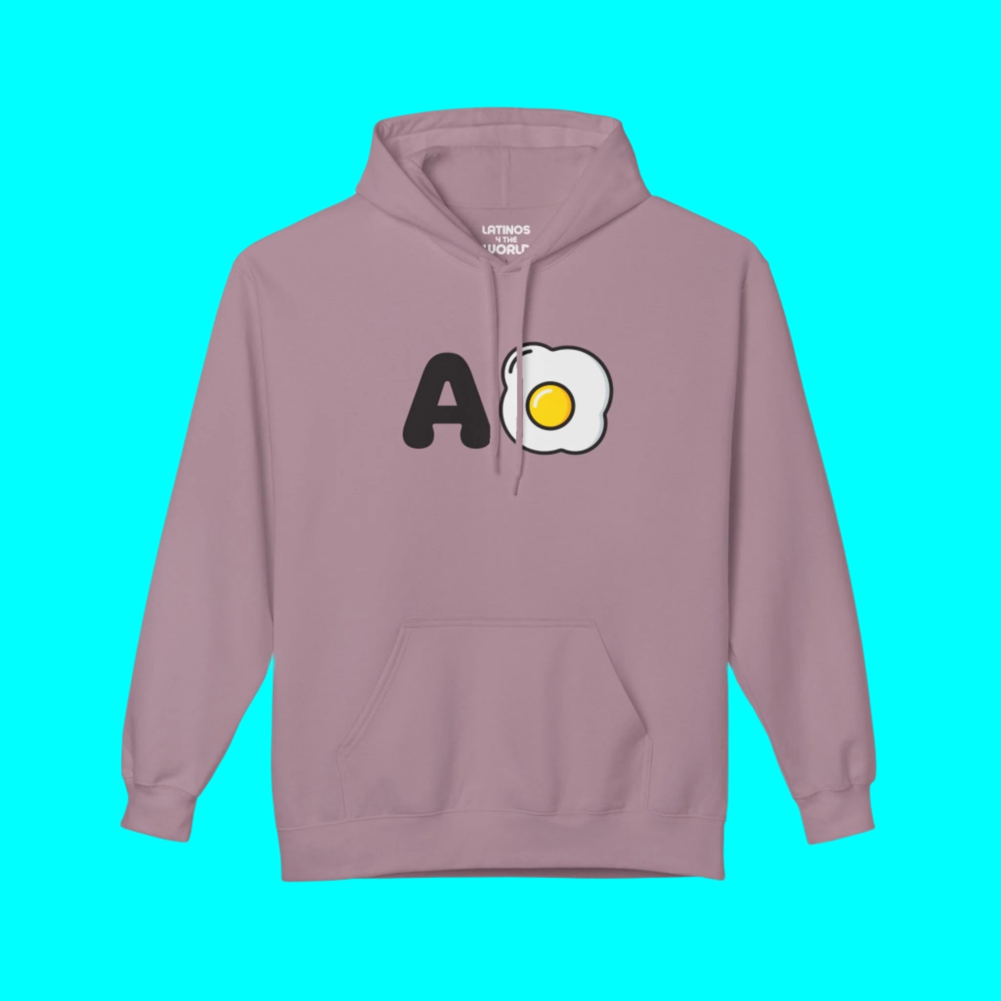 A Huevo Mexican/Central American Slang Comfy Warm Hoodie | Joke Latino Pride Funny Fleece-Lined | Latinos 4 The World
