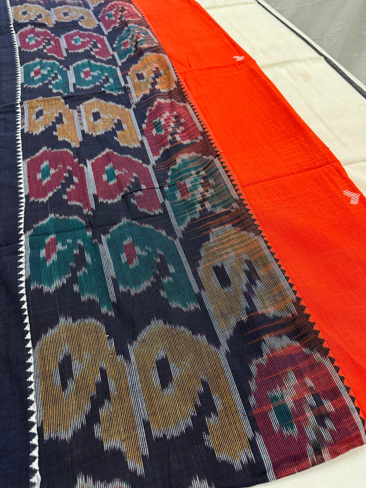 Dhriti : Dhaniakhali Soft Cotton Saree with Kotki Border