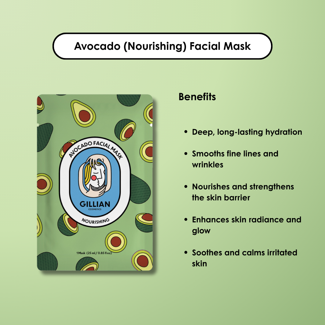 Gillian Cosmetics Avocado (Nourishing) Sheet Mask