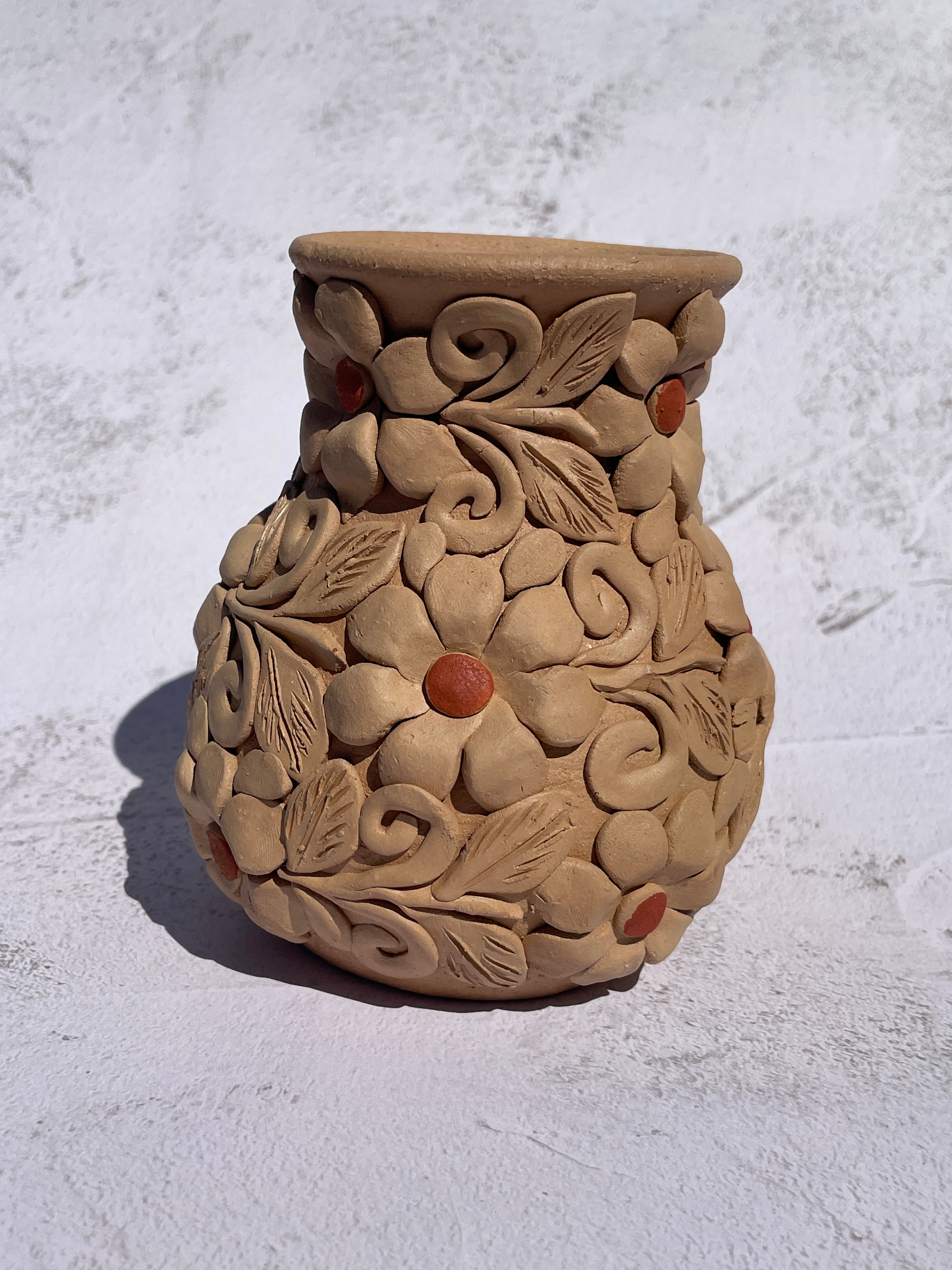 Oaxaca Pottery Small Vase Mexican Vase